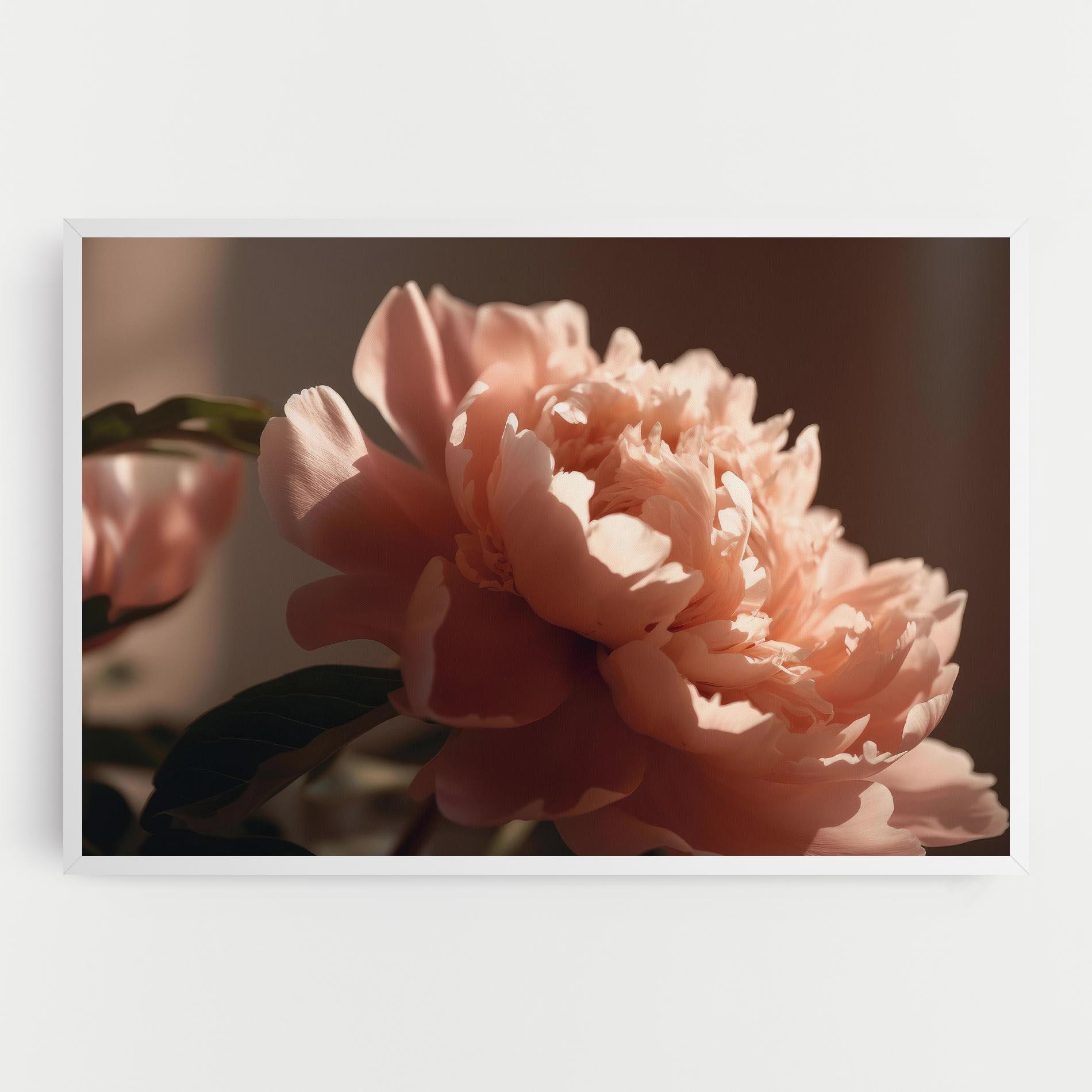 Leinwandbild Light Orange Peony View mockup 0