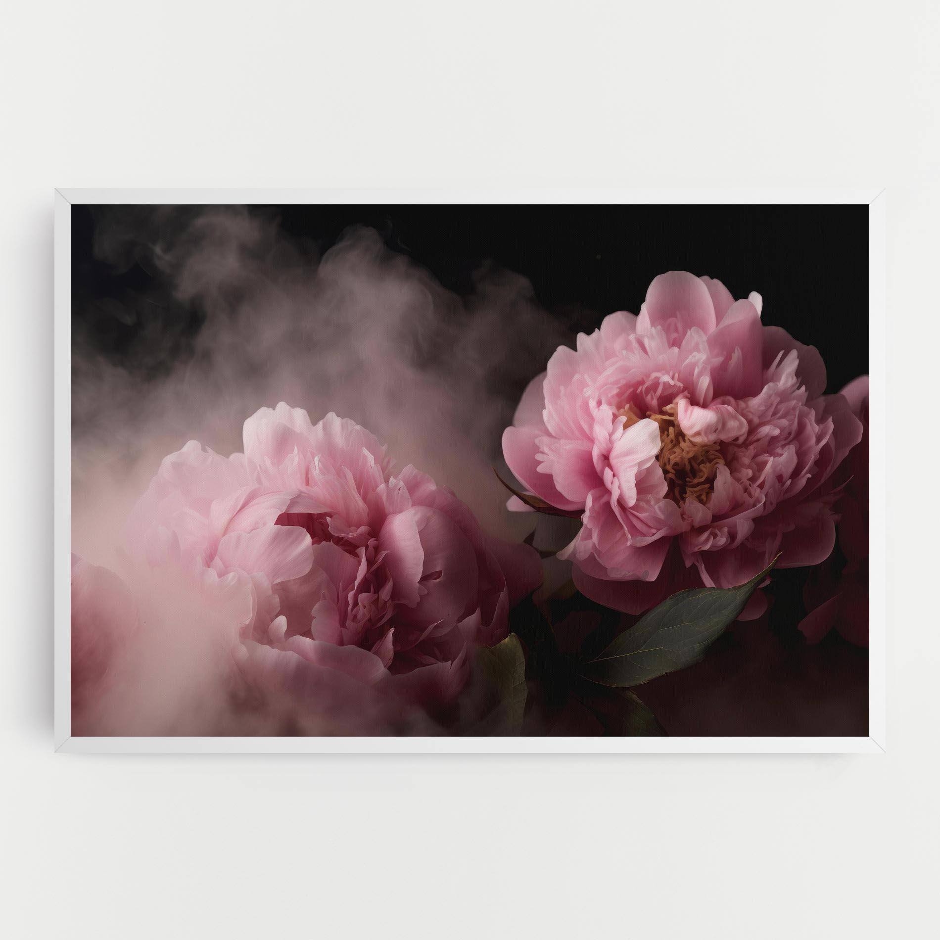 Leinwandbild Peony In Smoke mockup 0