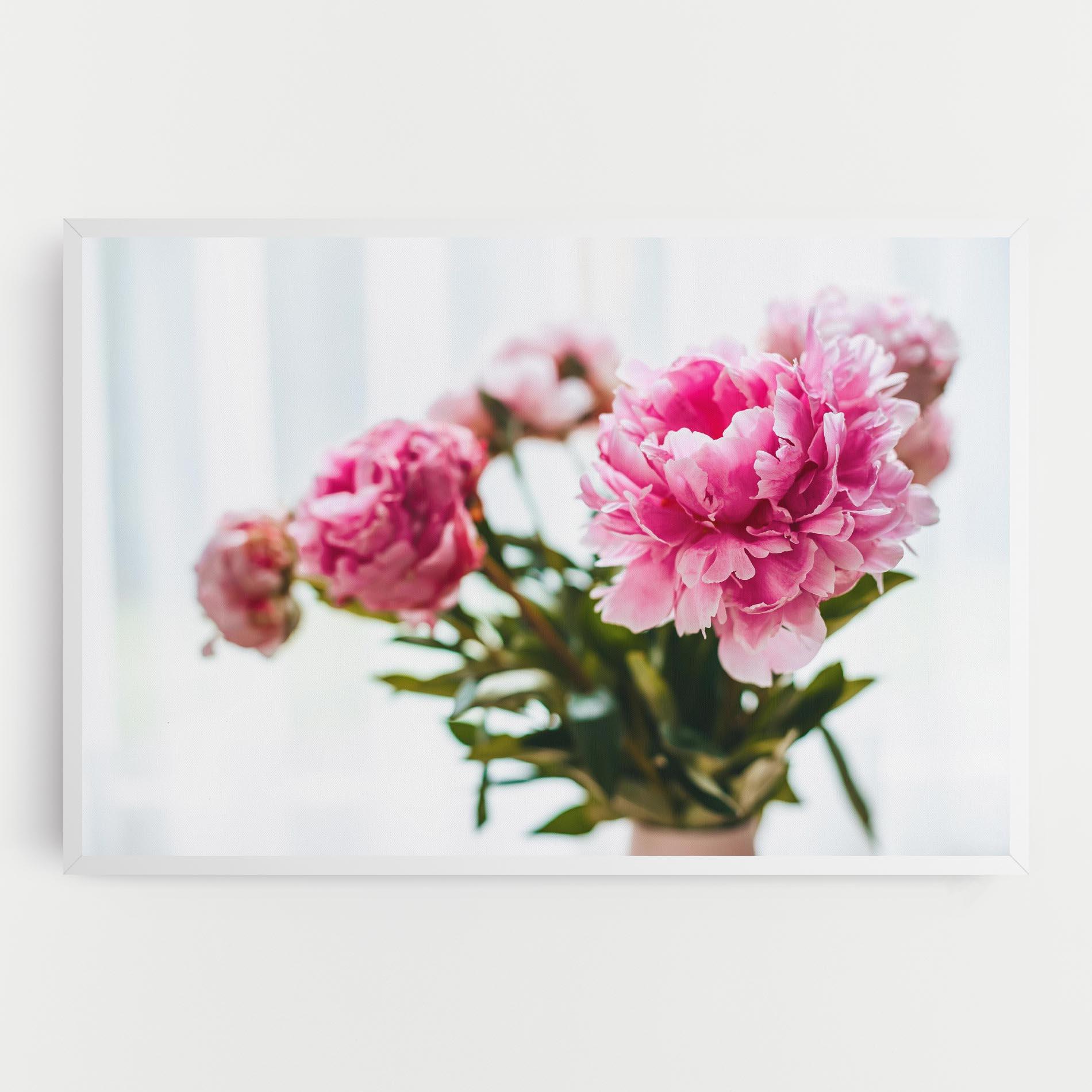 Leinwandbild Peony In Vase mockup 0