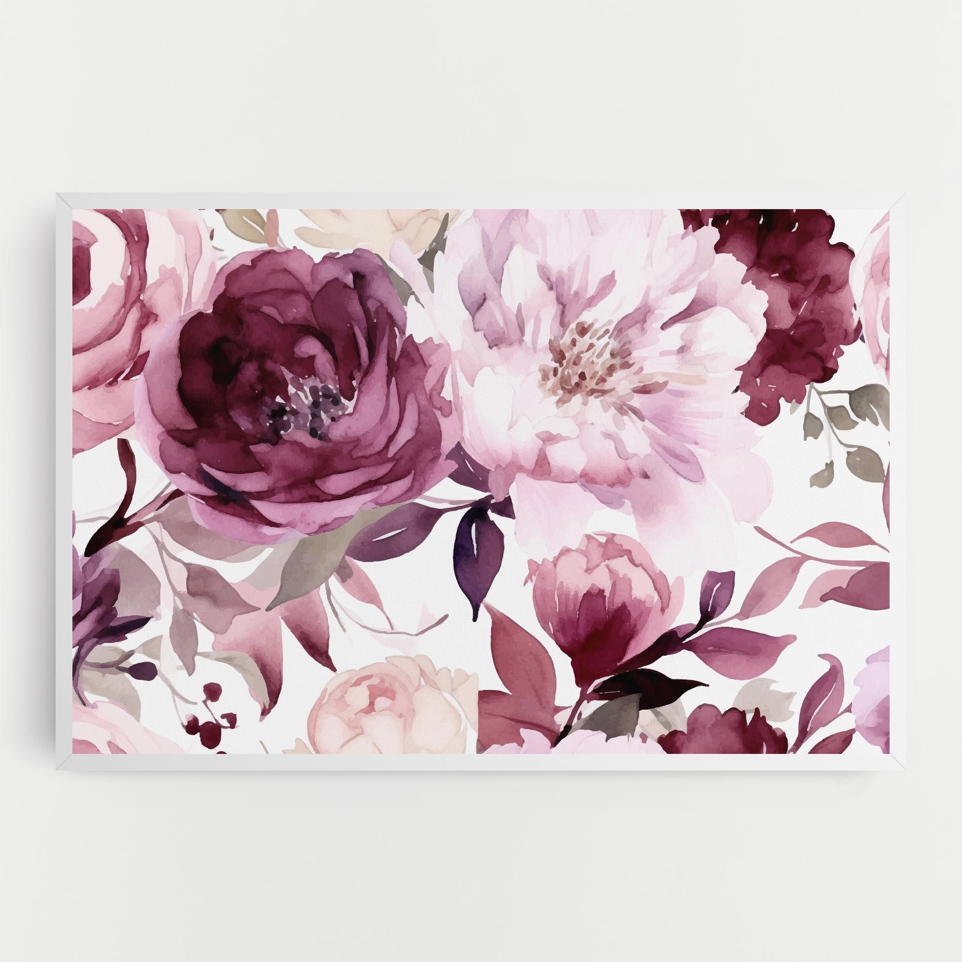 Leinwandbild Peony Pink Purple mockup 0