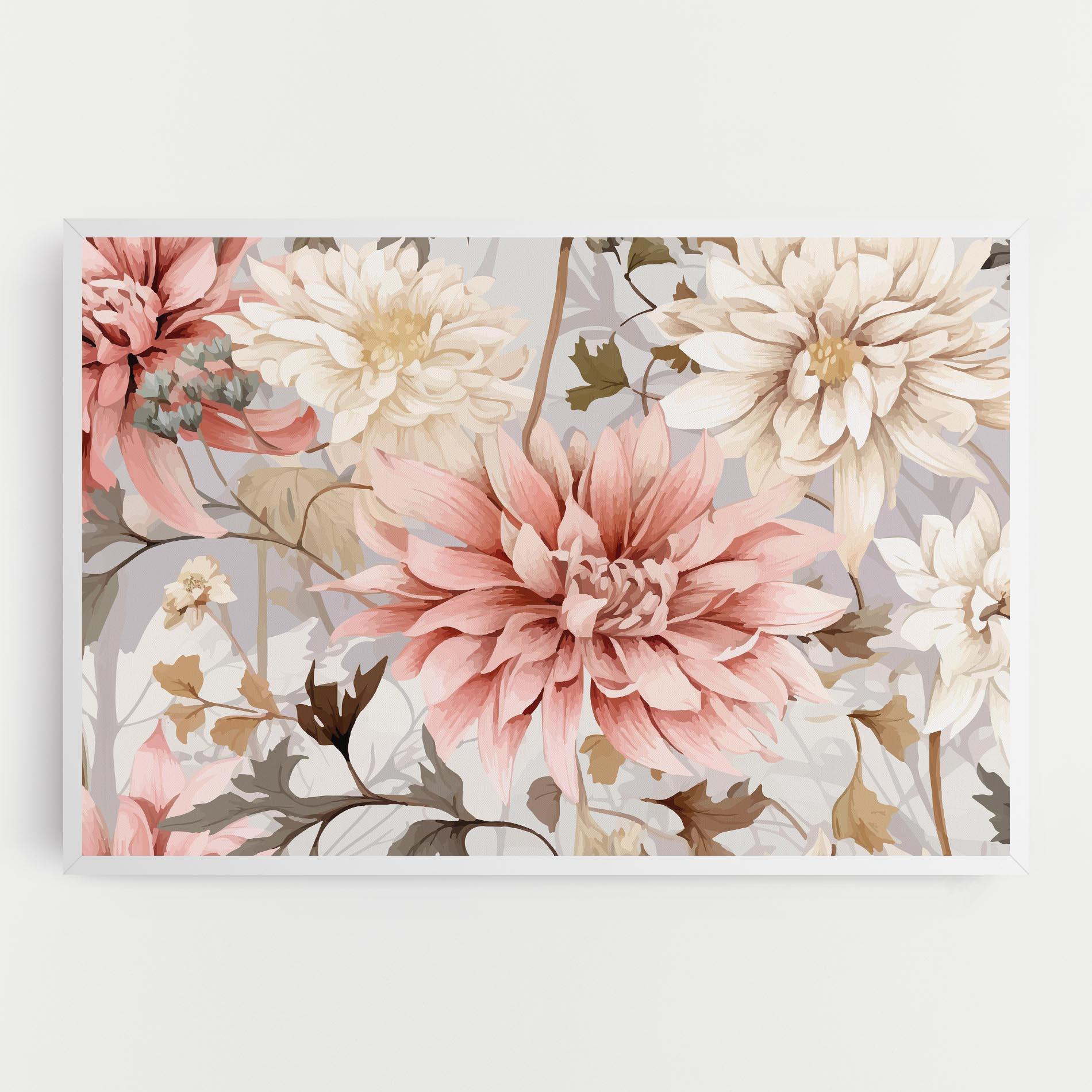 Leinwandbild Pink Cream Open Peony mockup 0