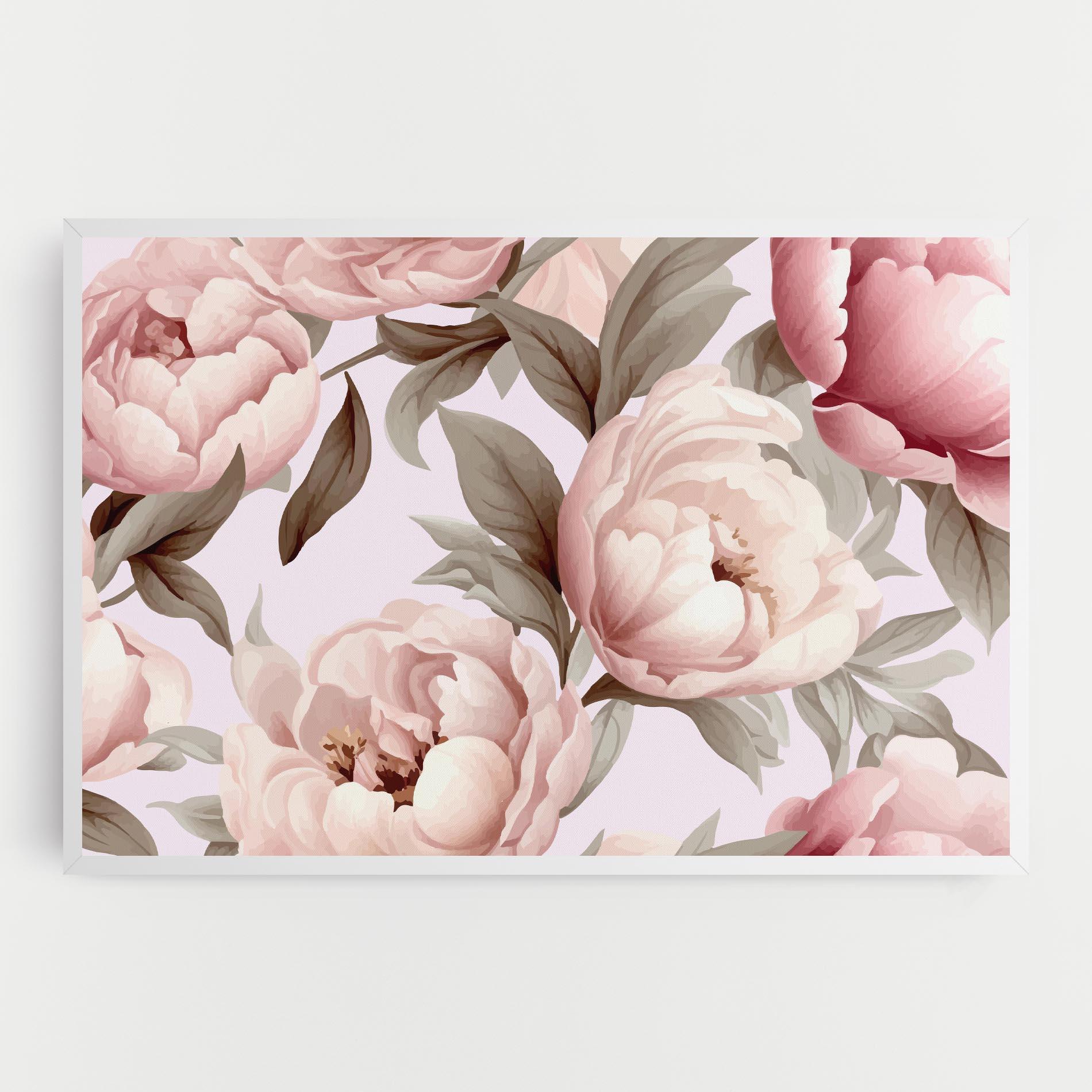 Leinwandbild Pink Peony Buds mockup 0