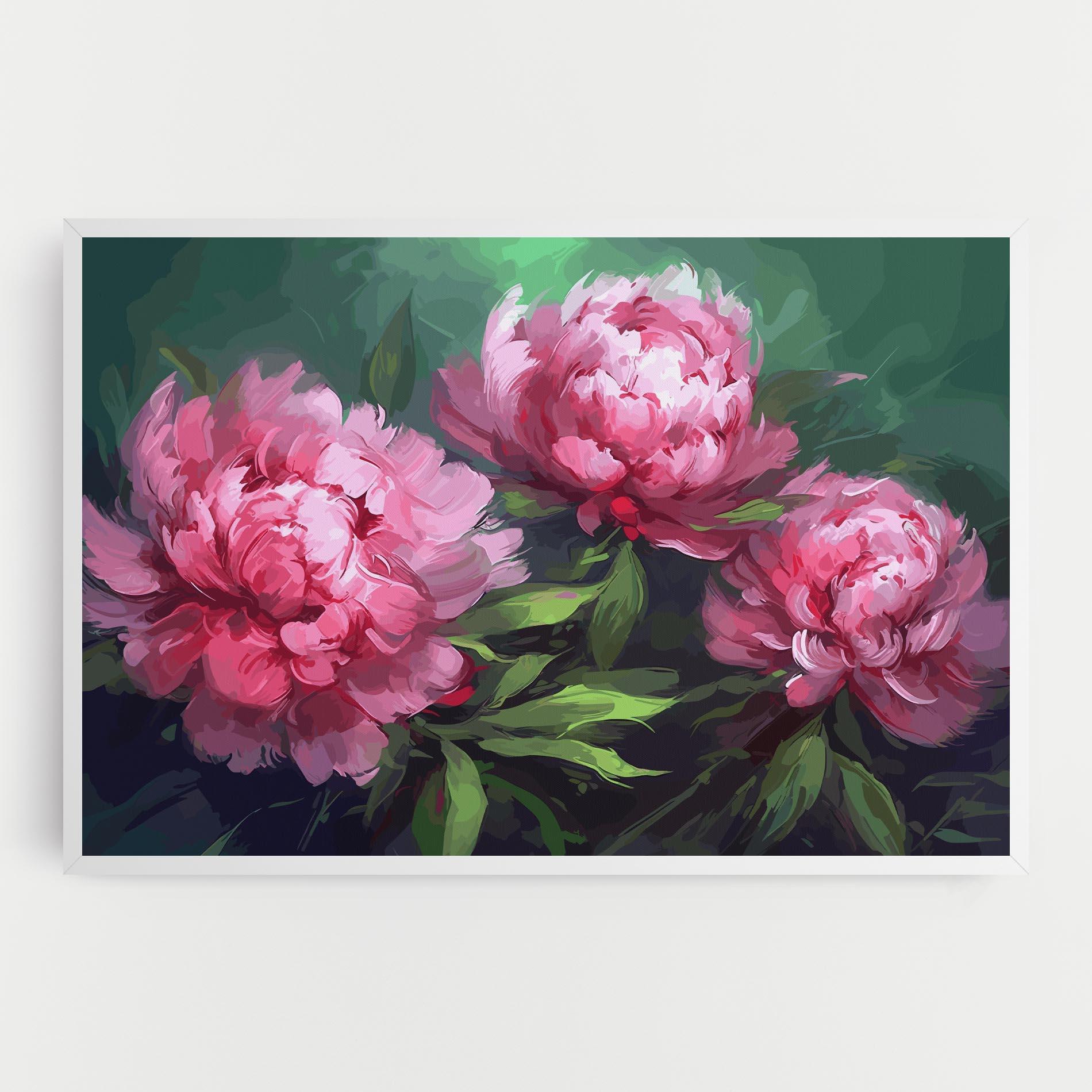 Leinwandbild Pretty Peonies mockup 0