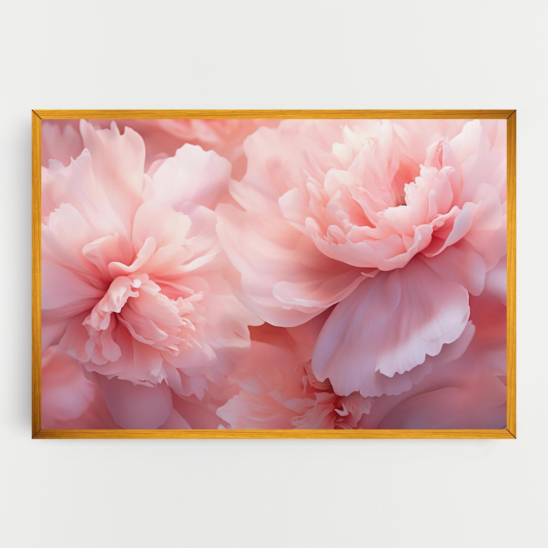Leinwandbild Close Up Dreamy Peony mockup 0