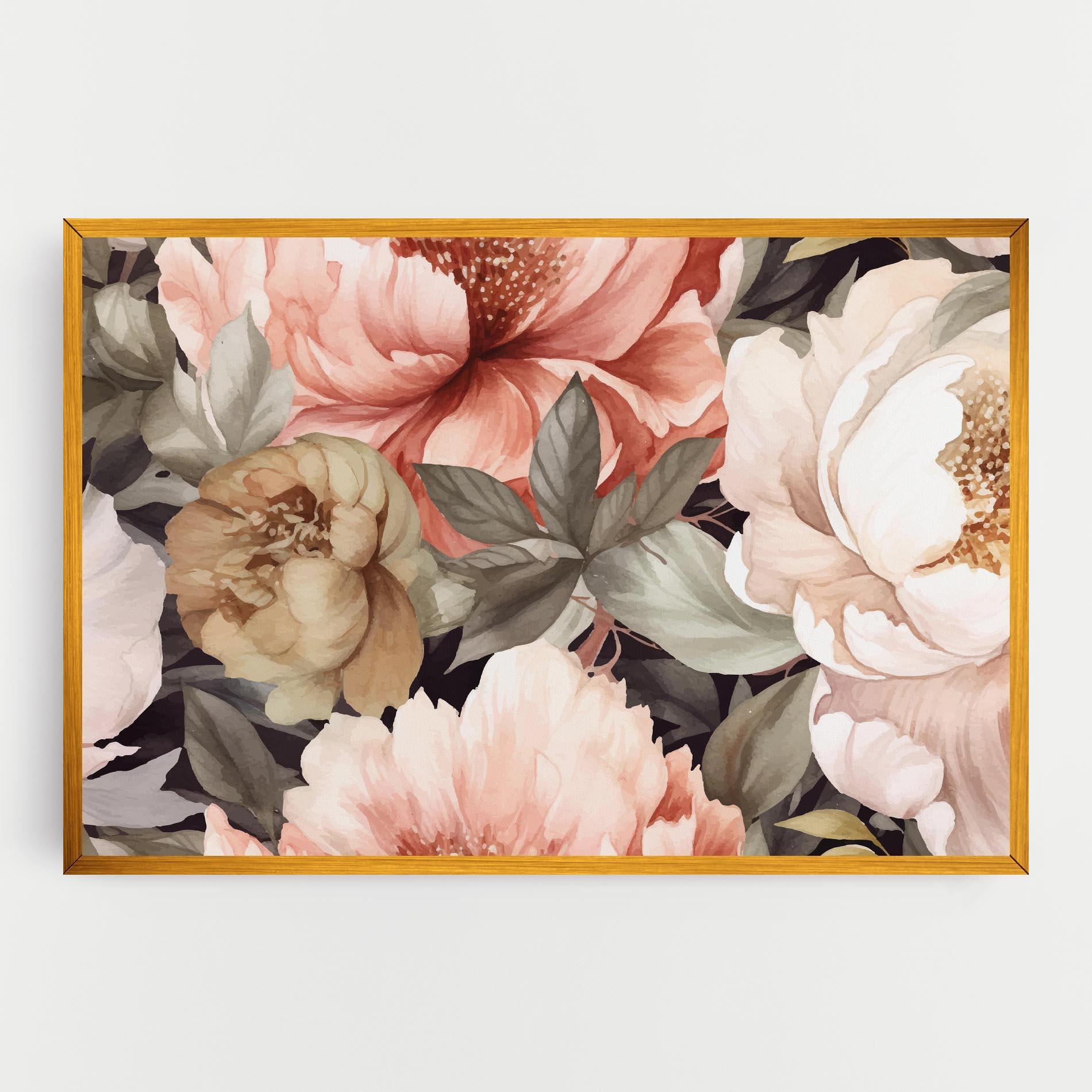 Leinwandbild Cream Pink Peony mockup 0