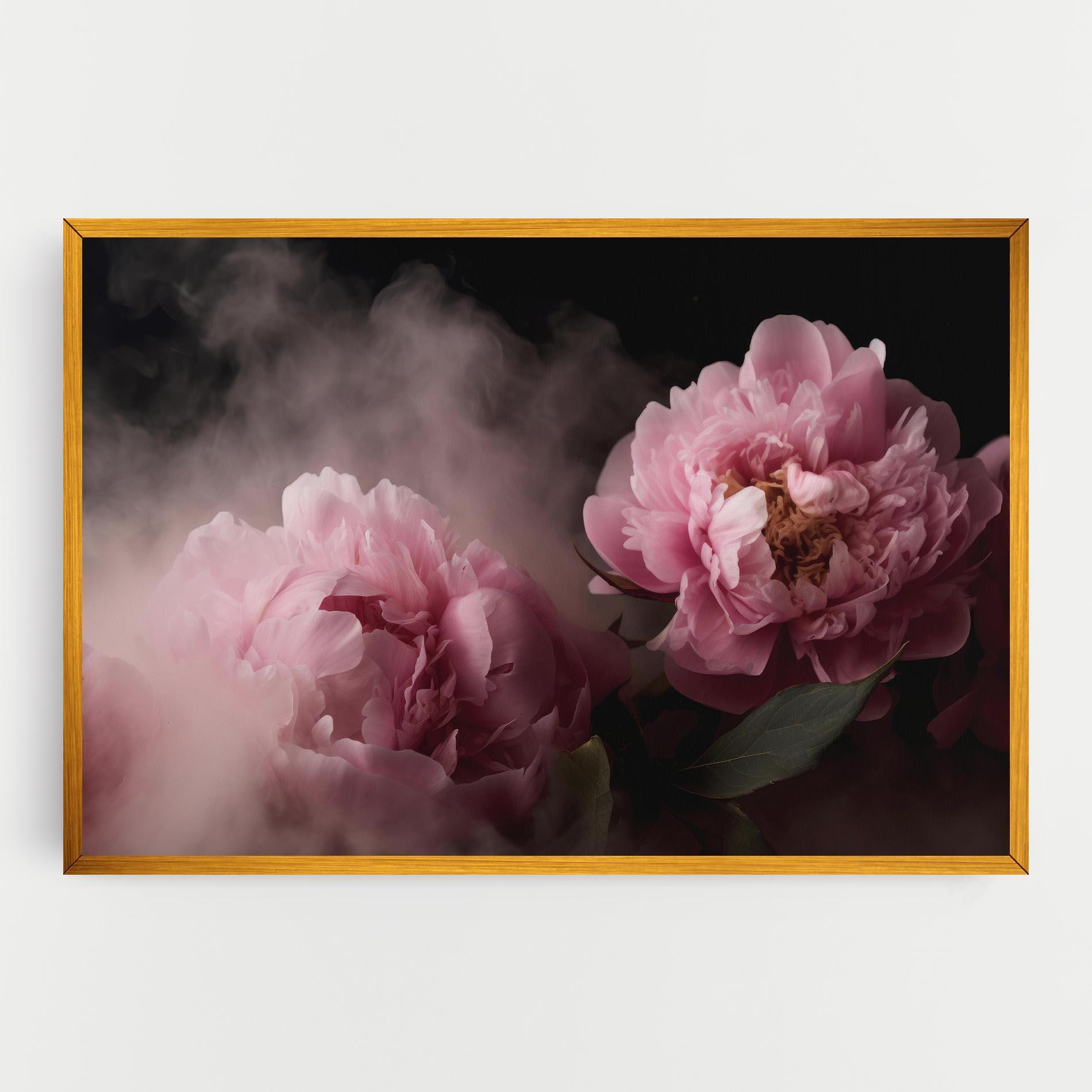 Leinwandbild Peony In Smoke mockup 0