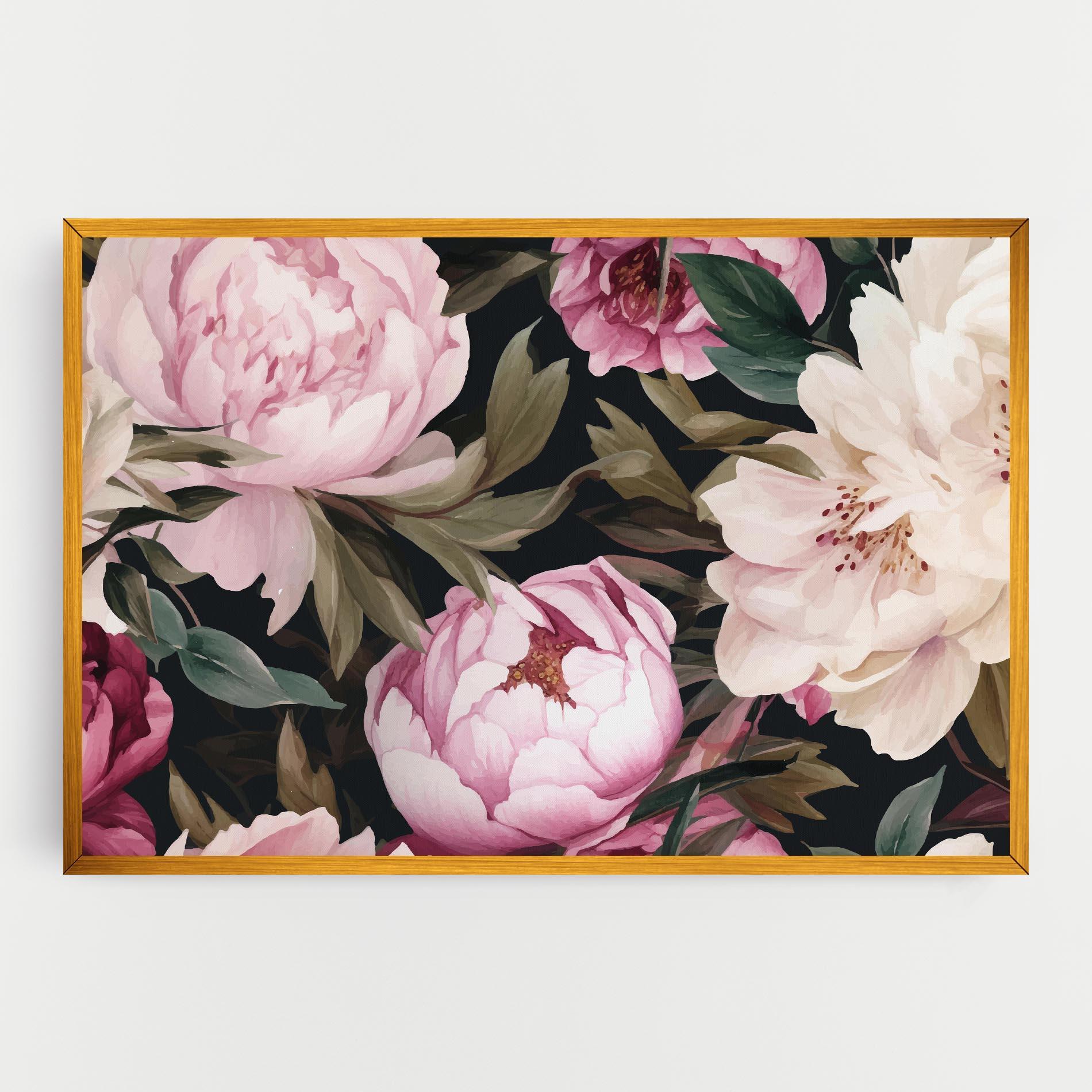 Leinwandbild Peony Paint mockup 0