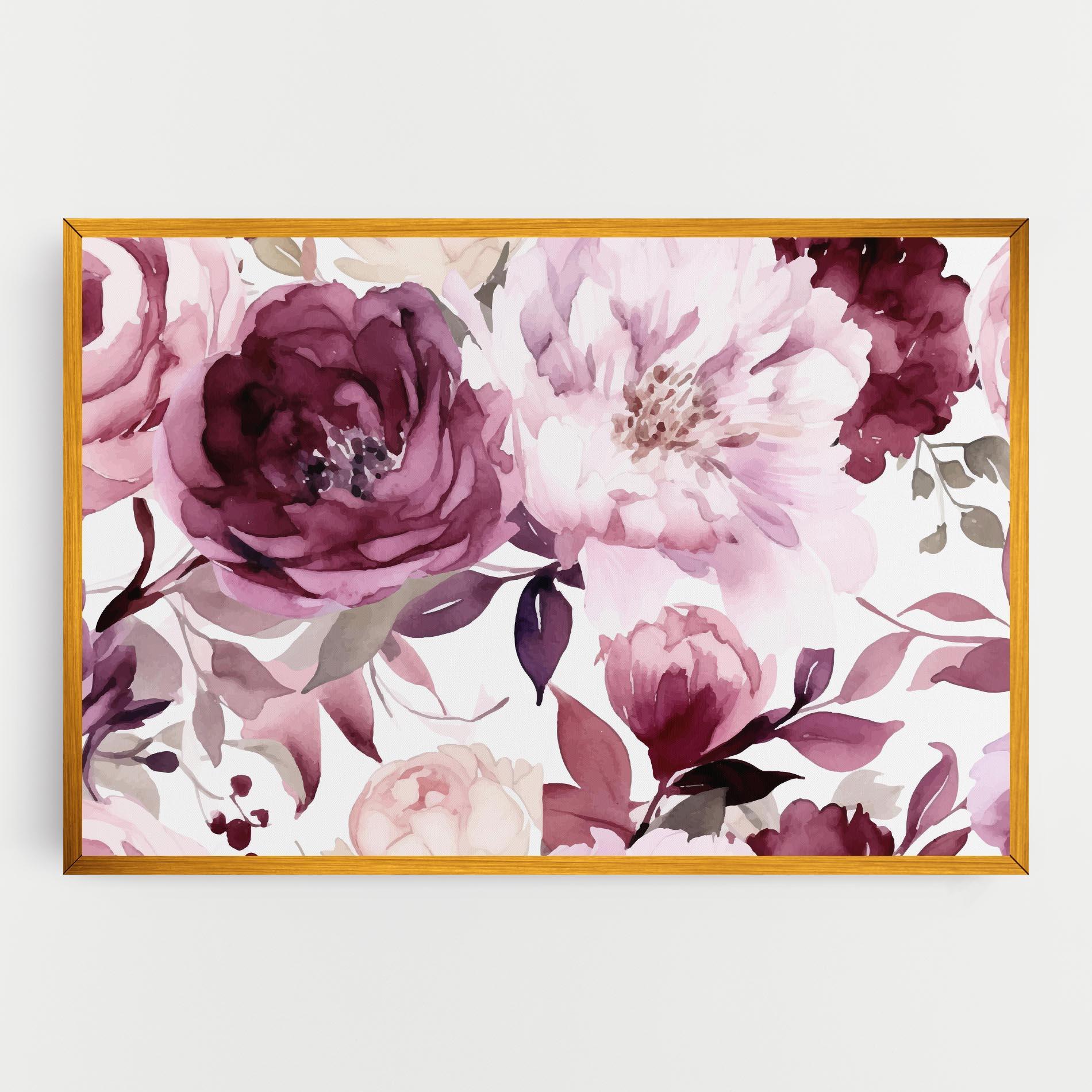 Leinwandbild Peony Pink Purple mockup 0