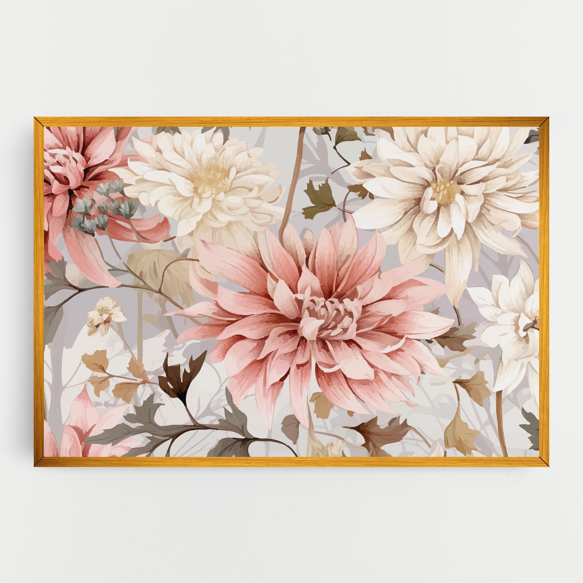 Leinwandbild Pink Cream Open Peony mockup 0