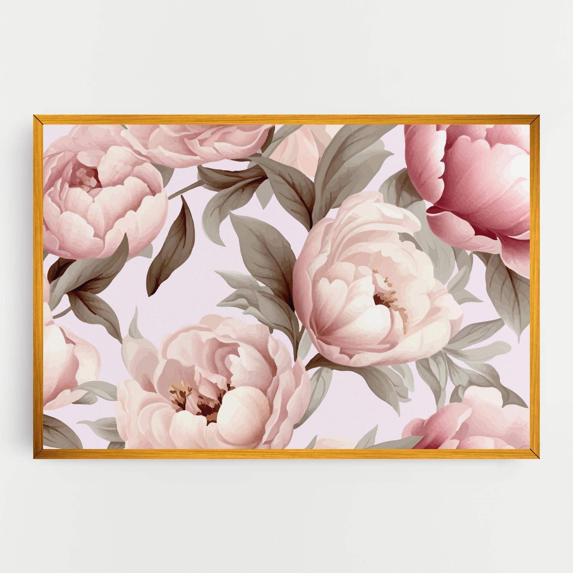 Leinwandbild Pink Peony Buds mockup 0