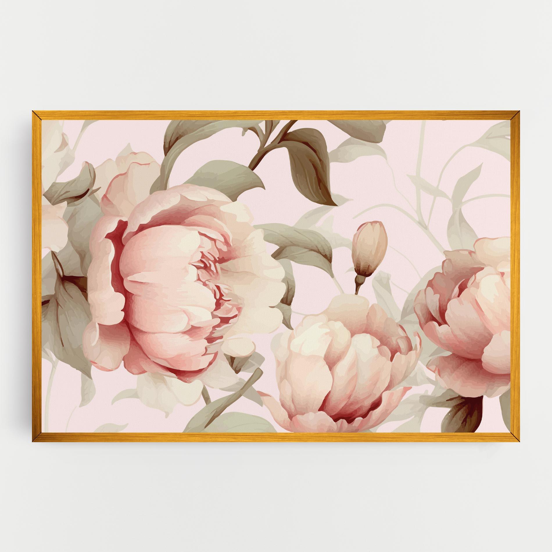 Leinwandbild Pink Pretty Peony mockup 0