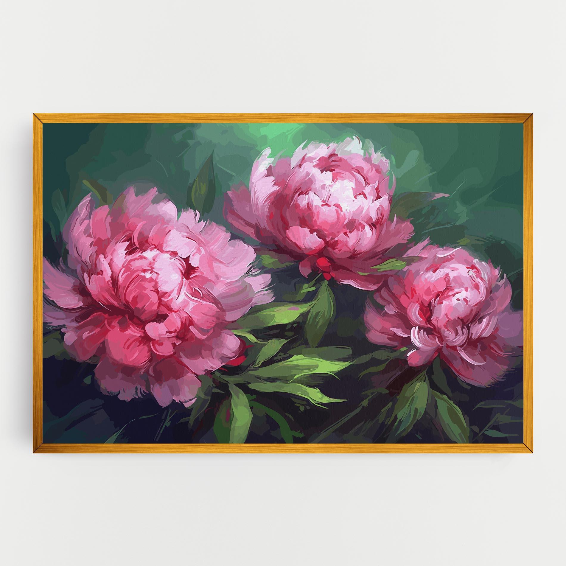 Leinwandbild Pretty Peonies mockup 0