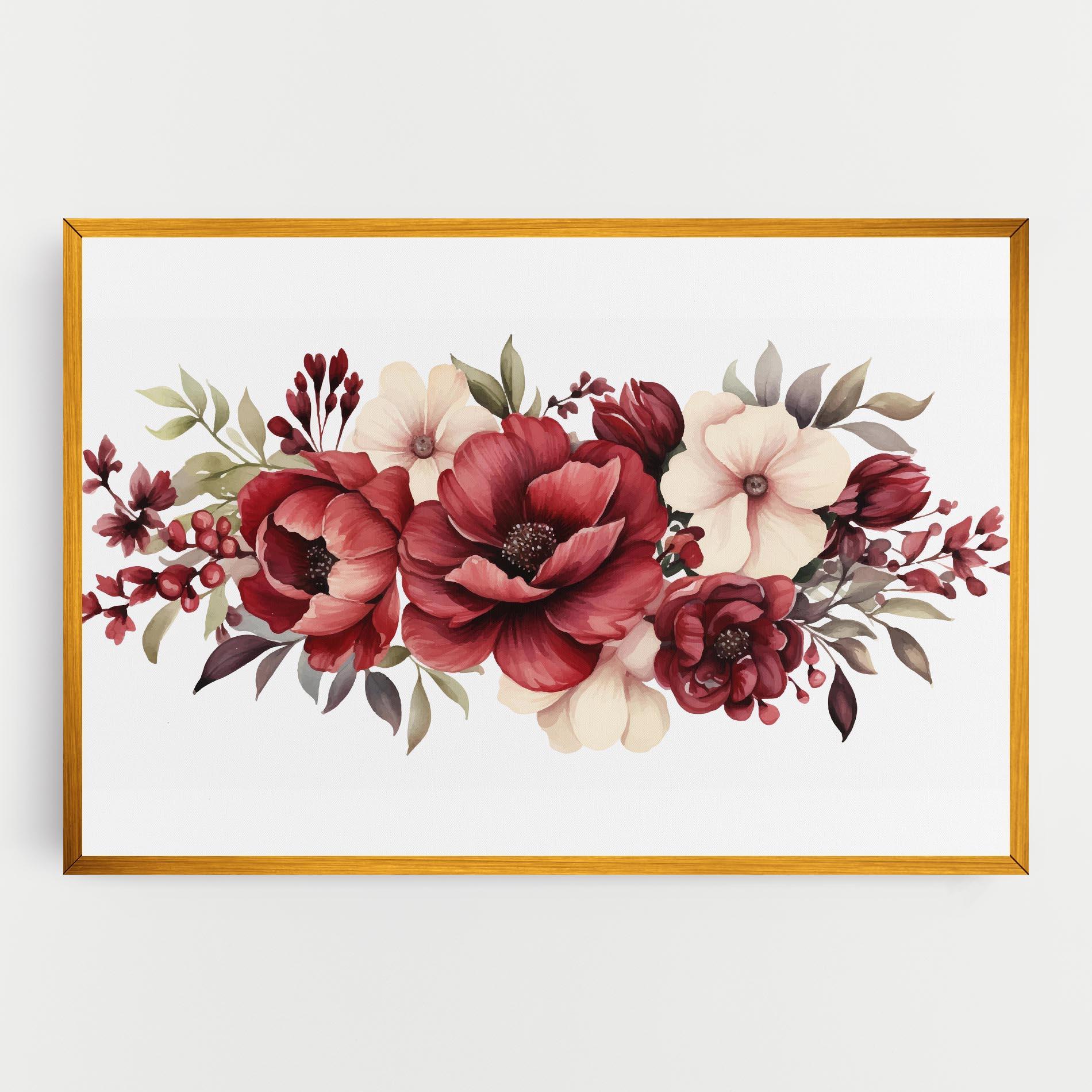 Leinwandbild Red Peony mockup 0