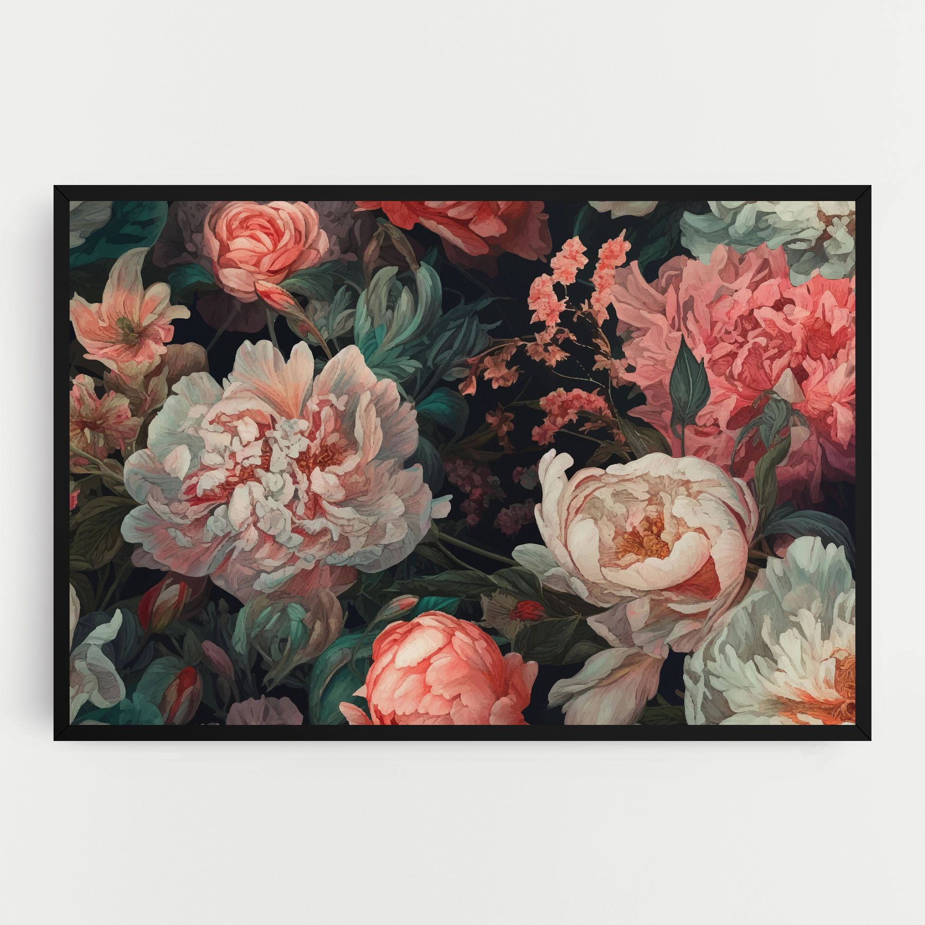 Artistic Pink Peony mockup 0