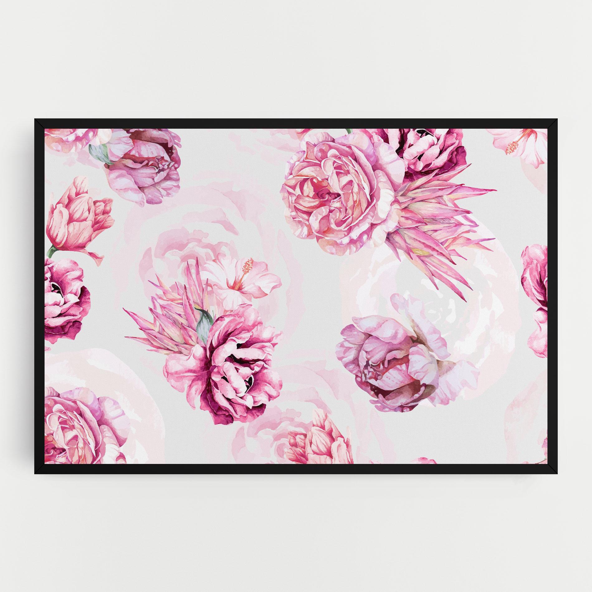 Leinwandbild Blooming Peony mockup 0