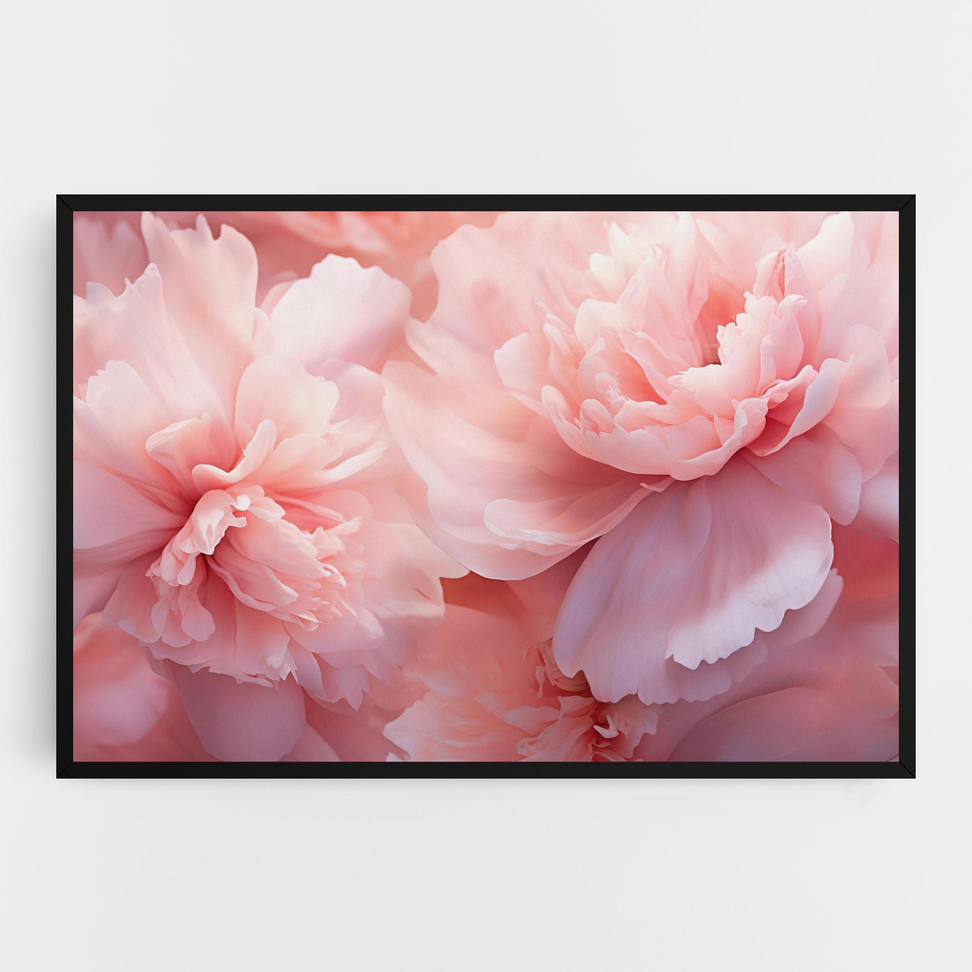 Leinwandbild Close Up Dreamy Peony mockup 0