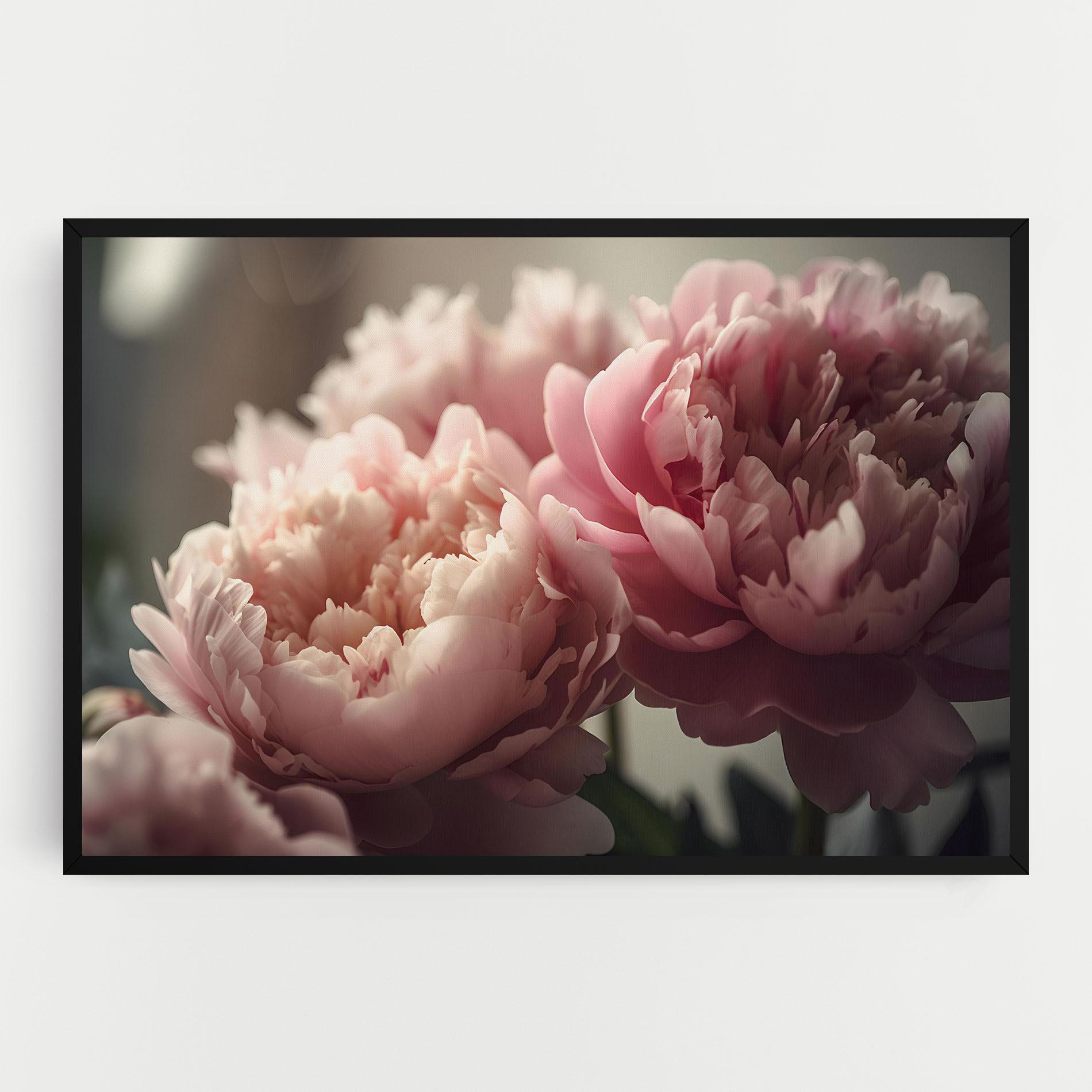Leinwandbild Cream Dreamy Peony mockup 0
