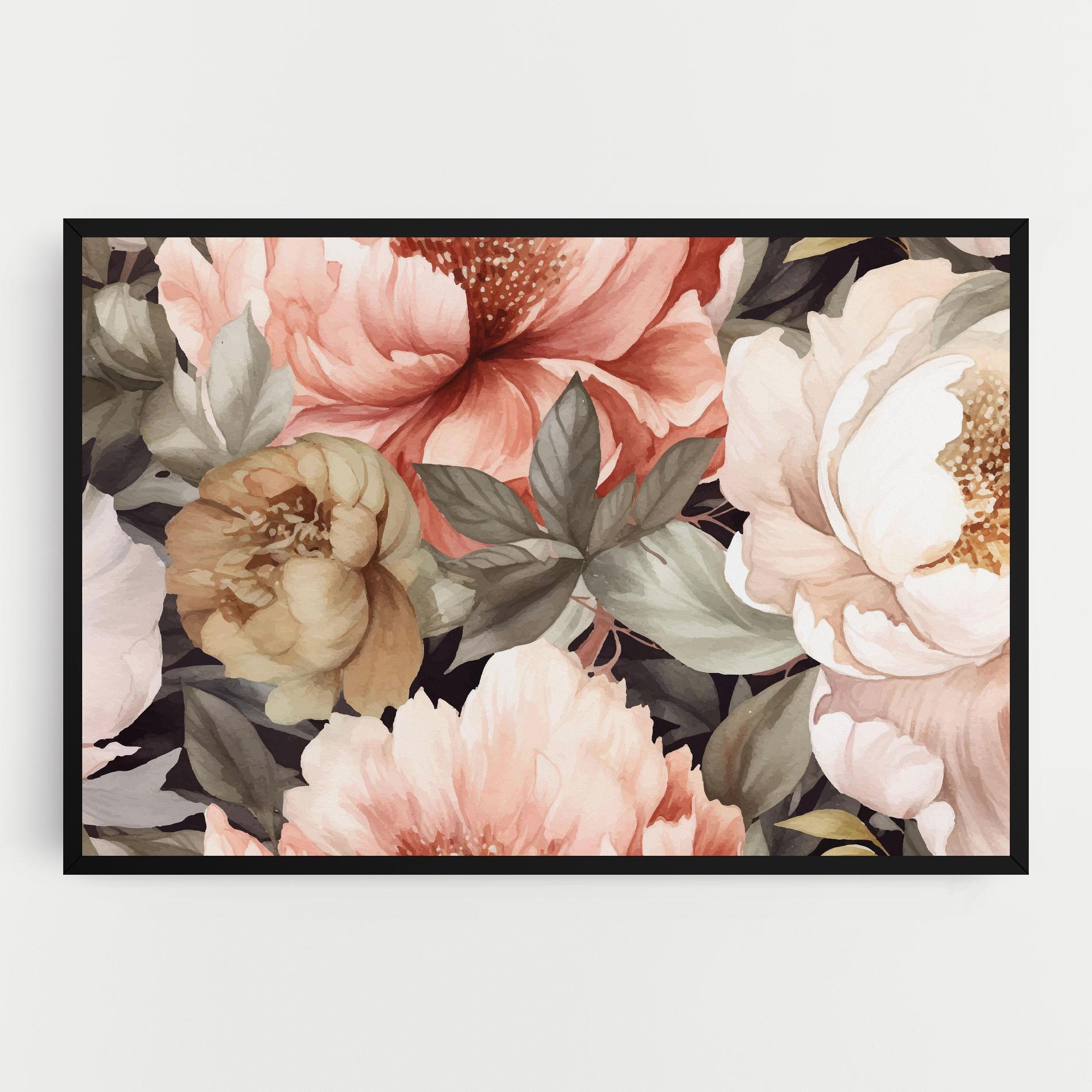 Leinwandbild Cream Pink Peony mockup 0