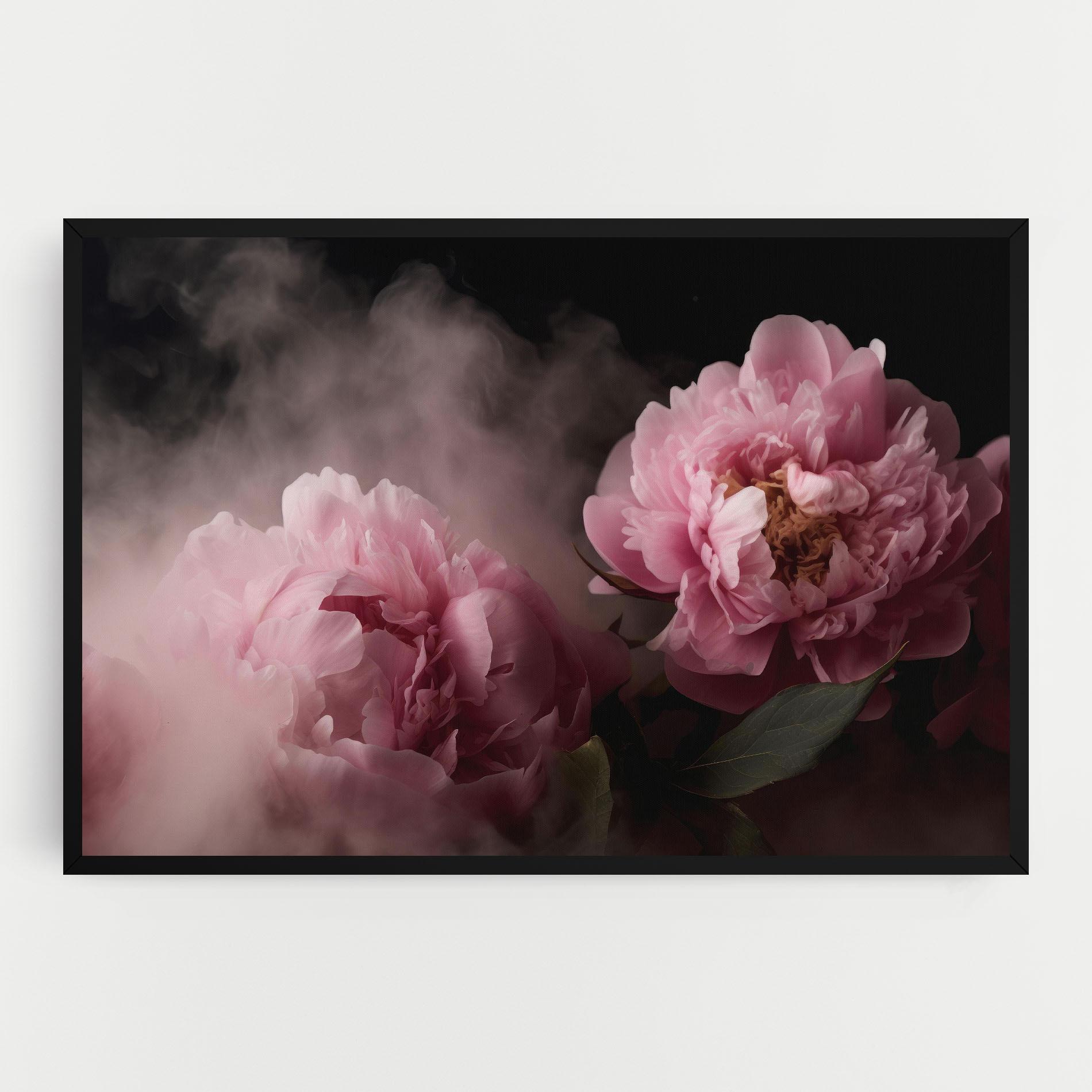Leinwandbild Peony In Smoke mockup 0
