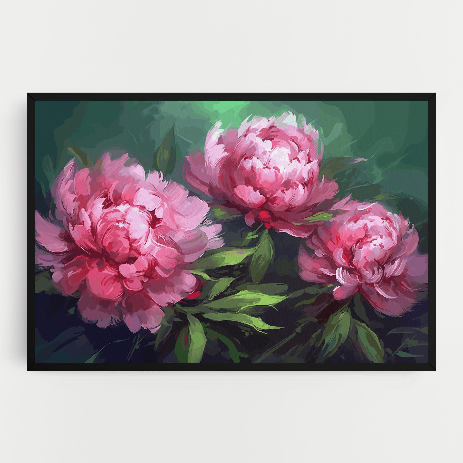 Leinwandbild Pretty Peonies mockup 0