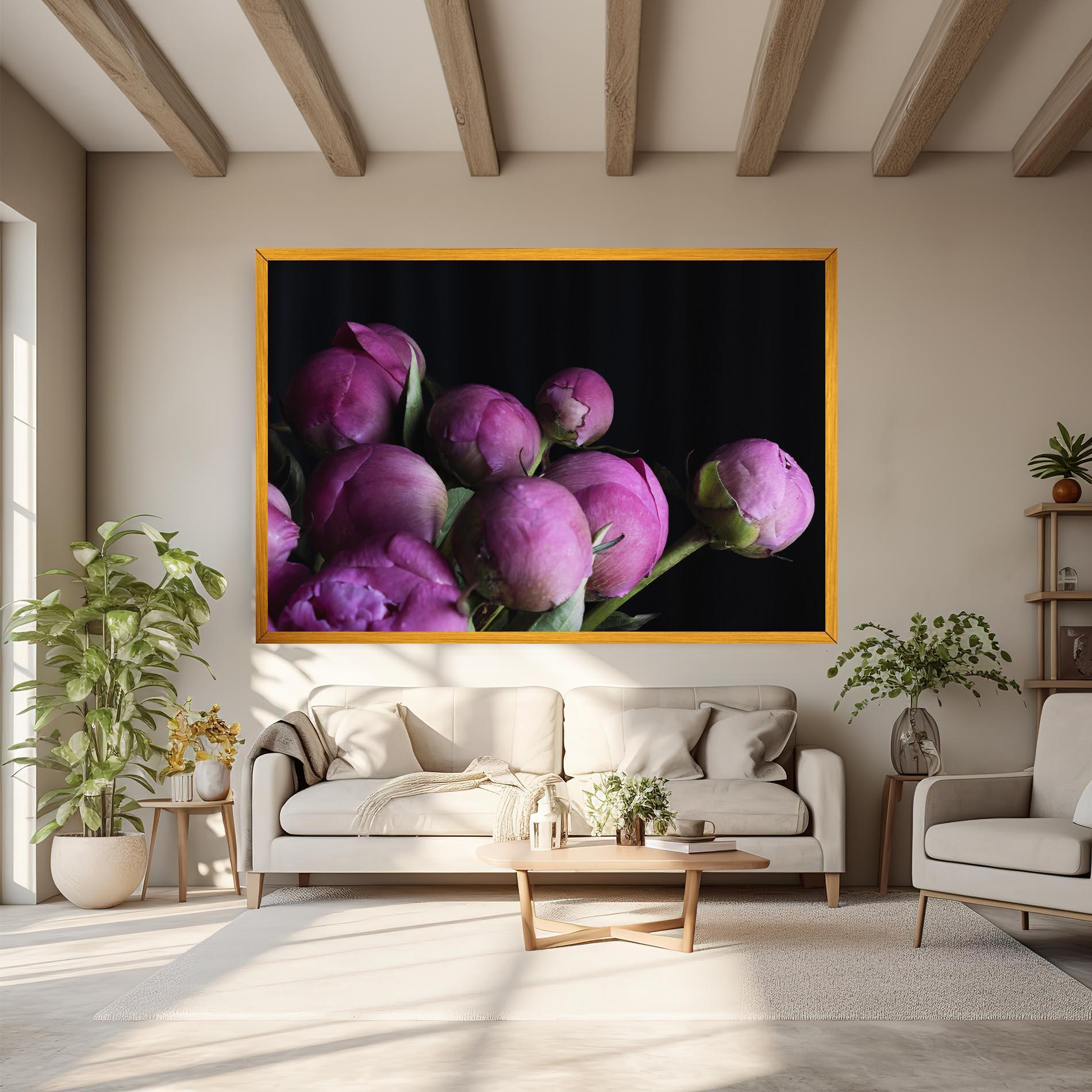 Leinwandbild Peony Buds mockup 6