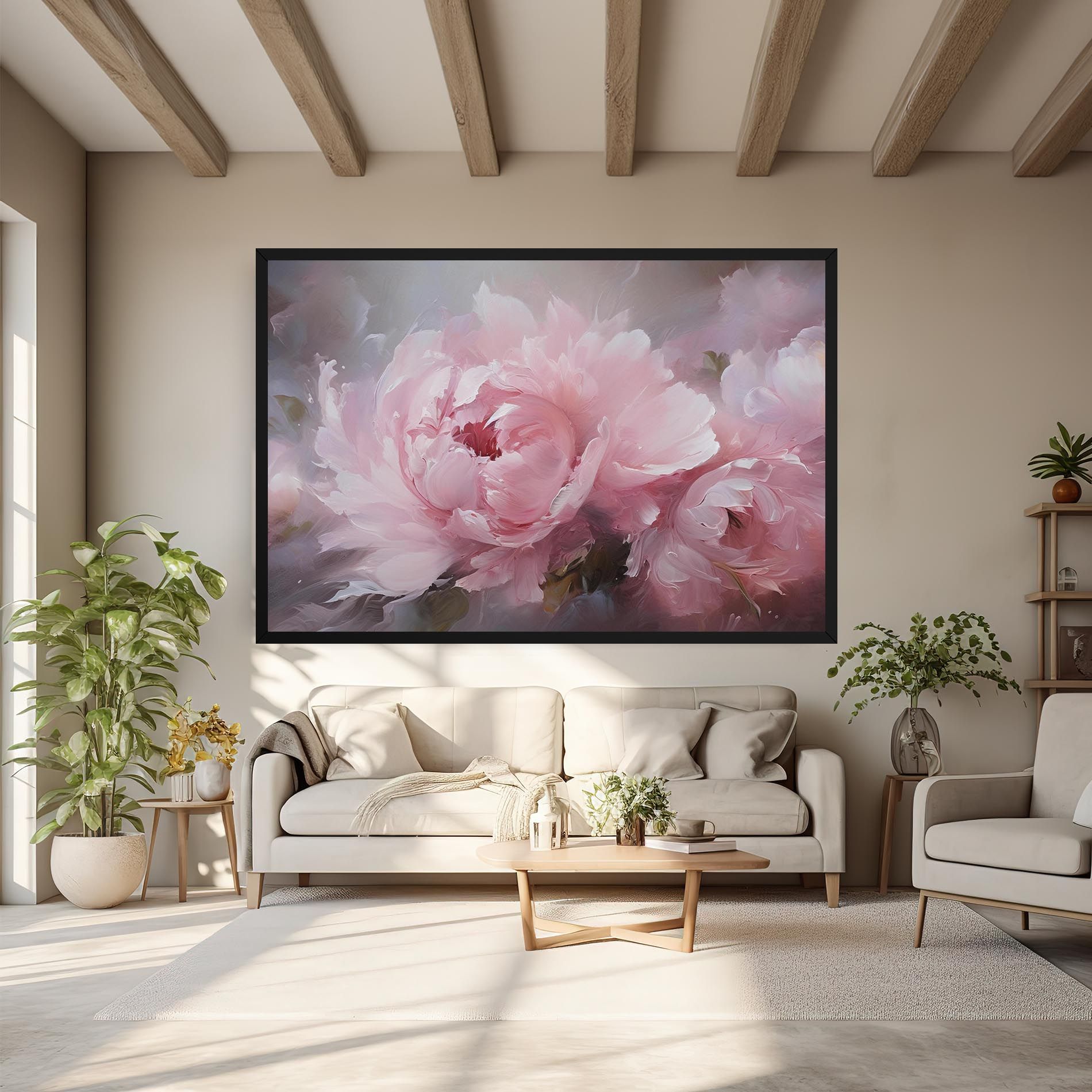Dreamy Painting Peony mockup 6
