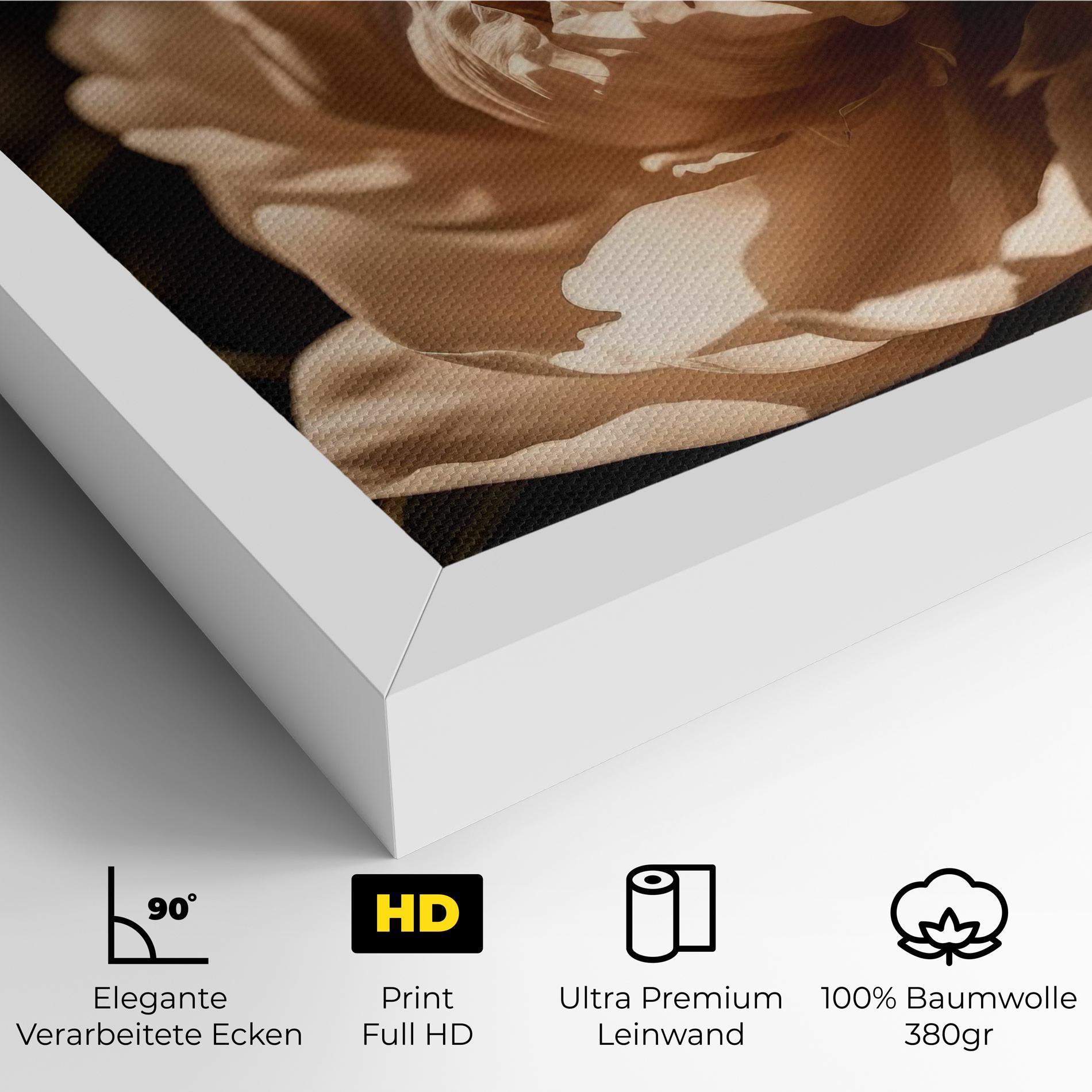 Leinwandbild Cream Peony mockup 4