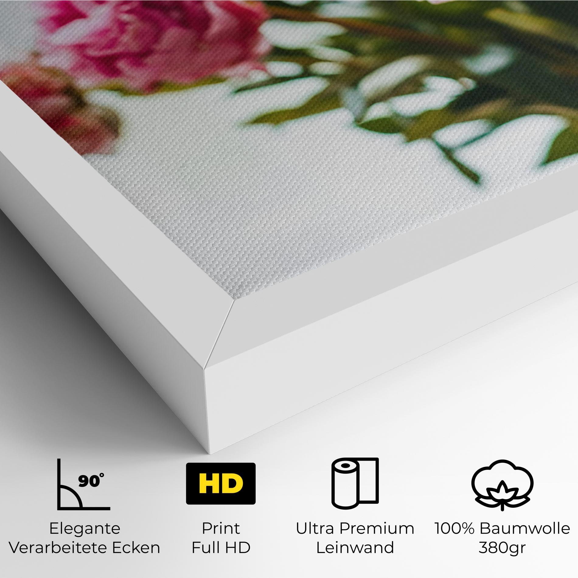 Leinwandbild Peony In Vase mockup 4