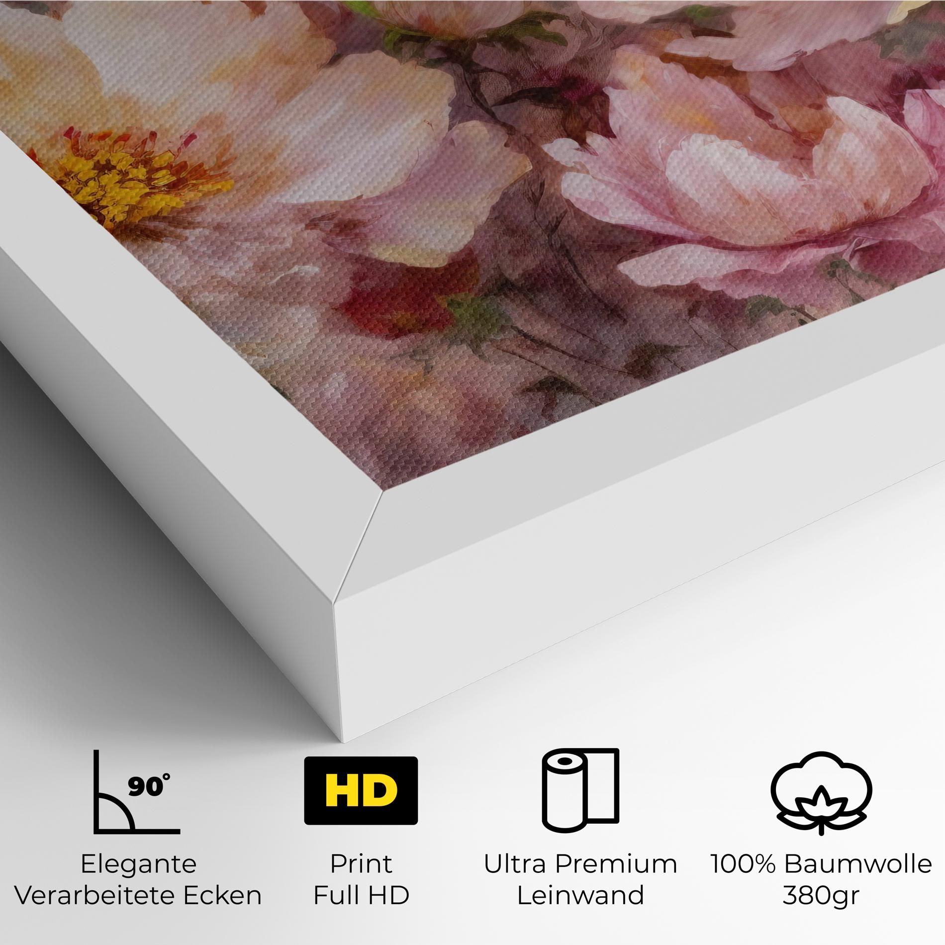 Peony Painting Art mockup 4