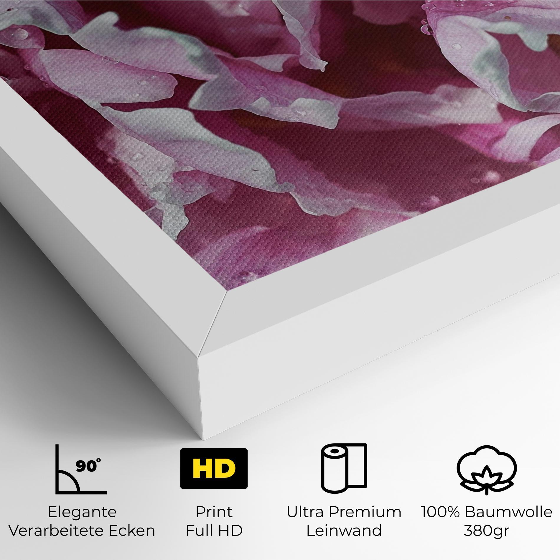 Leinwandbild Peony Petals mockup 4
