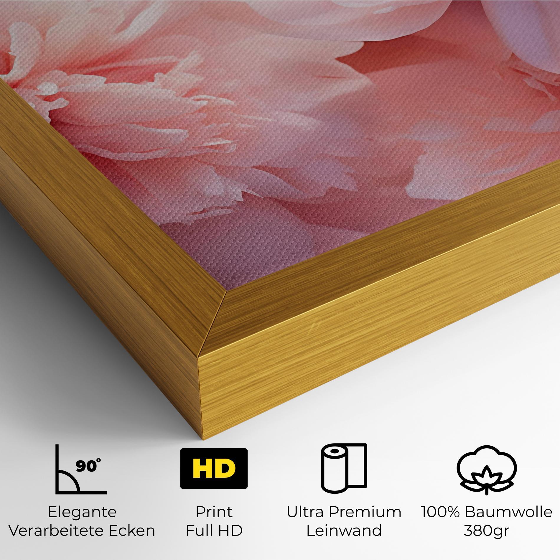Leinwandbild Close Up Dreamy Peony mockup 4