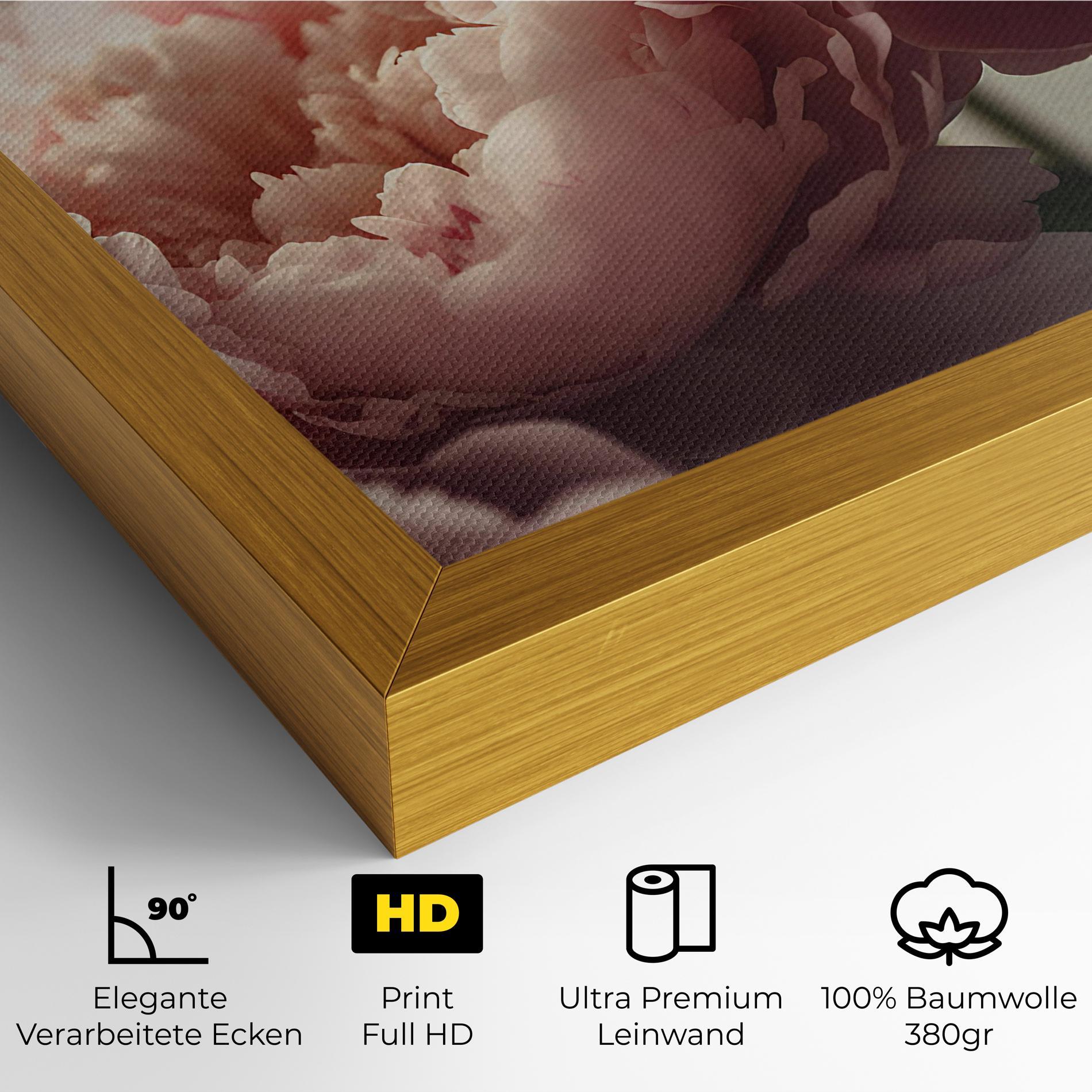Leinwandbild Cream Dreamy Peony mockup 4