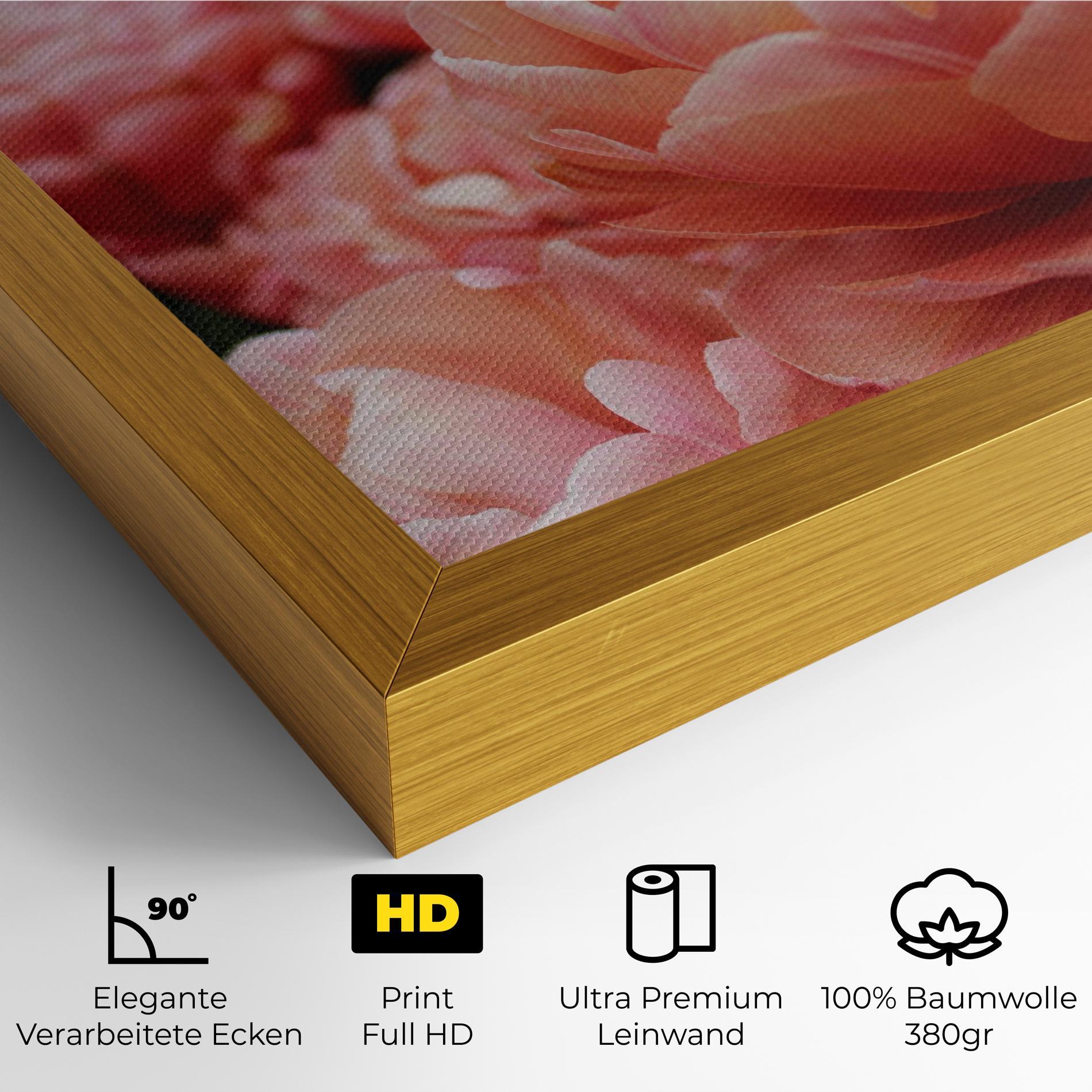 Leinwandbild Light Orange Peony mockup 4