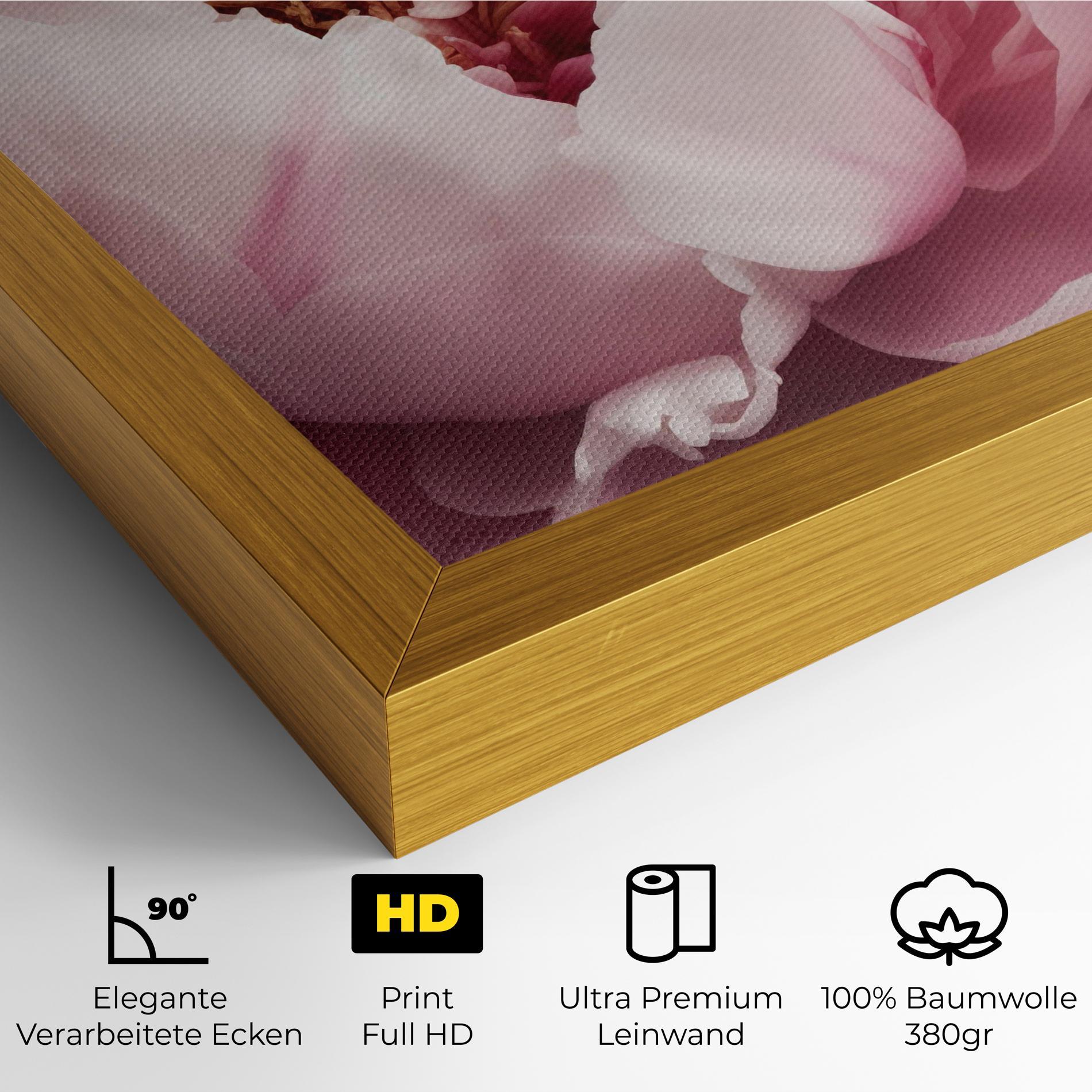 Leinwandbild Pastel Peony Petals mockup 4