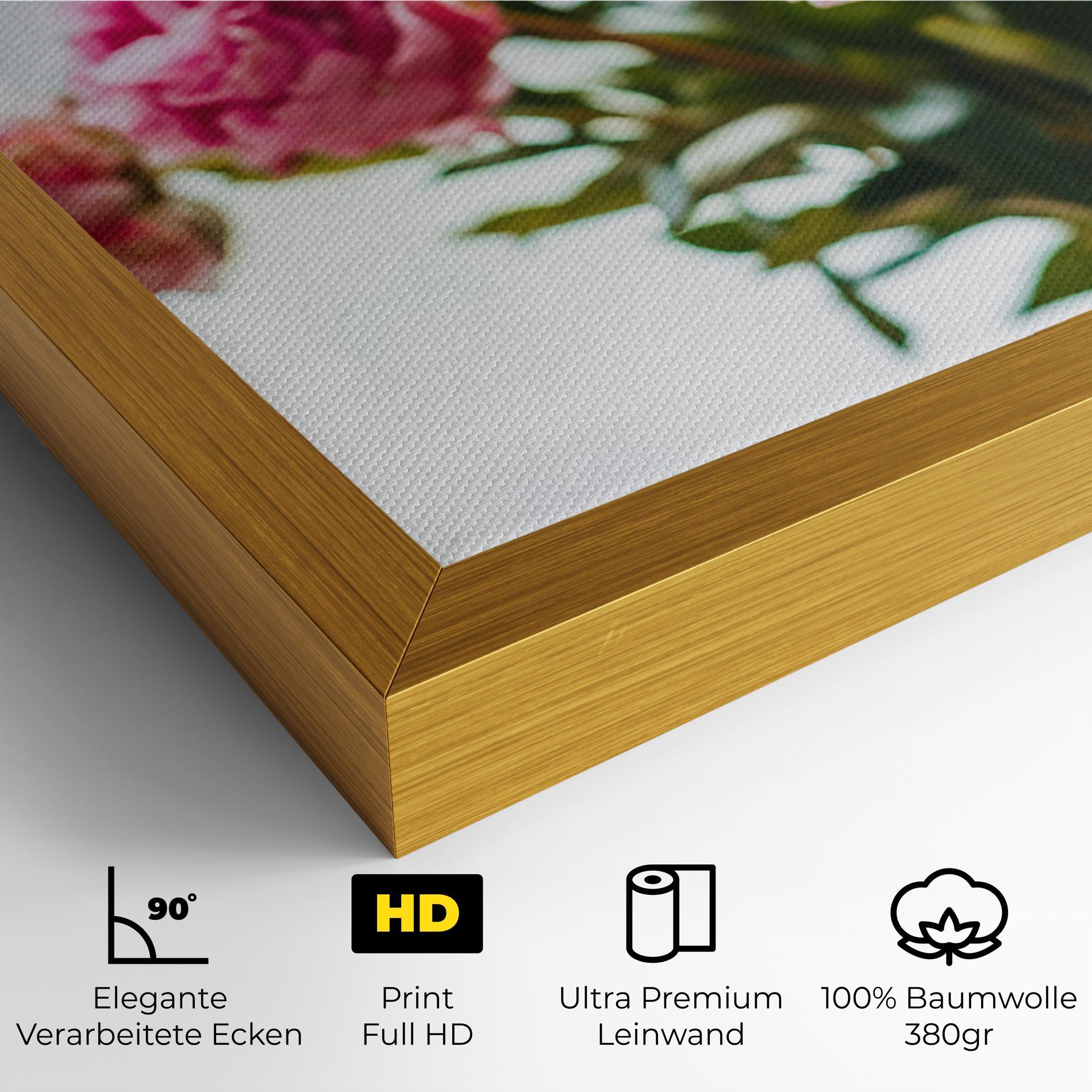 Leinwandbild Peony In Vase mockup 4