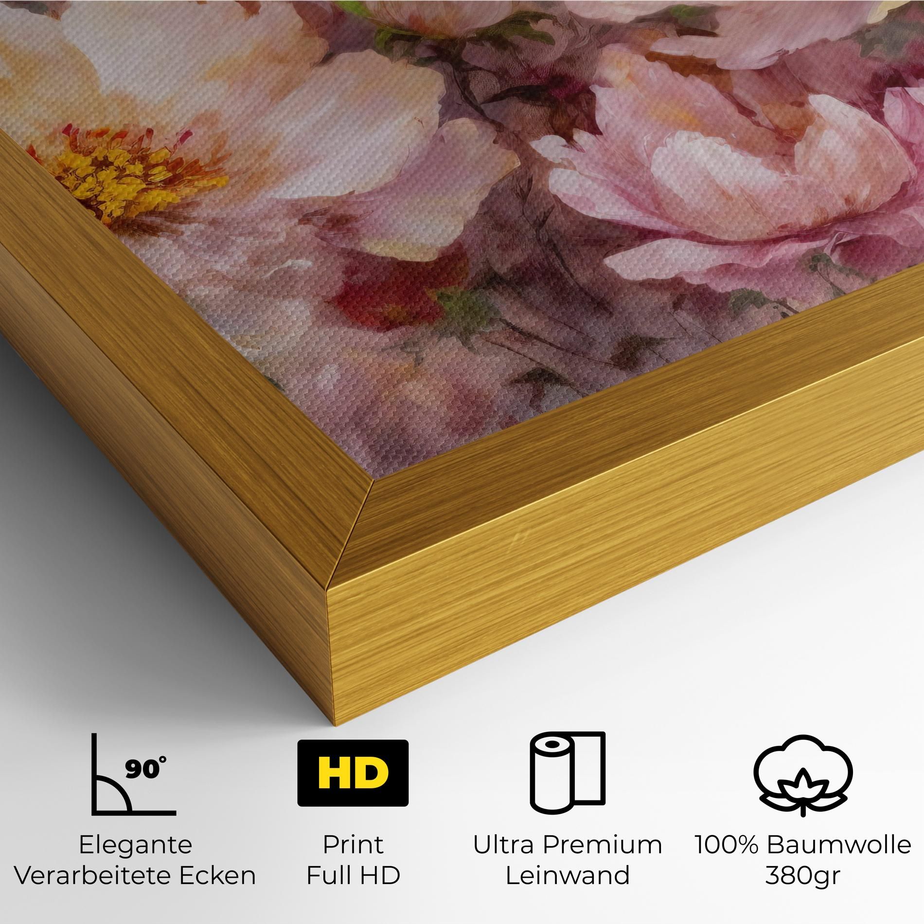 Peony Painting Art mockup 4