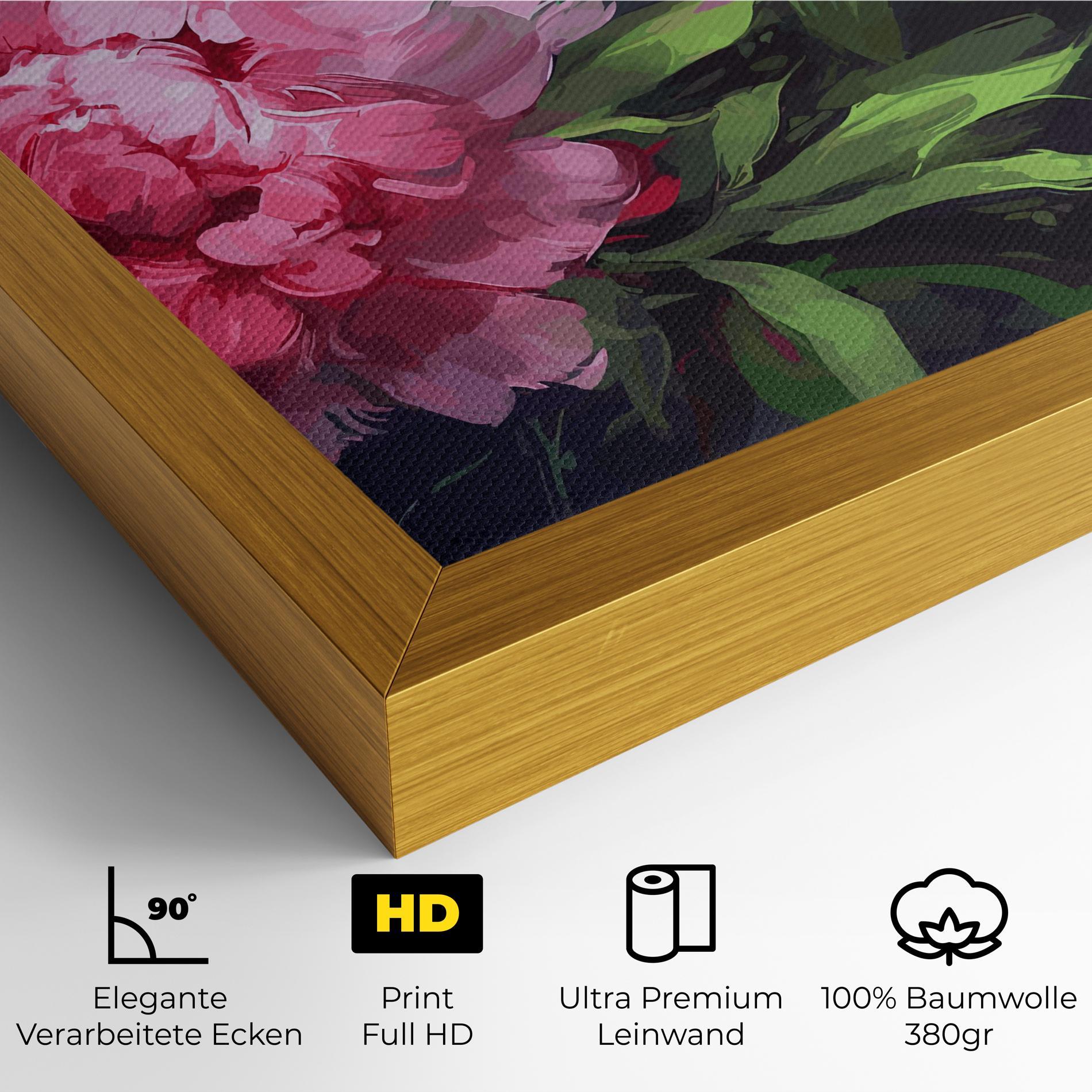 Leinwandbild Pretty Peonies mockup 4