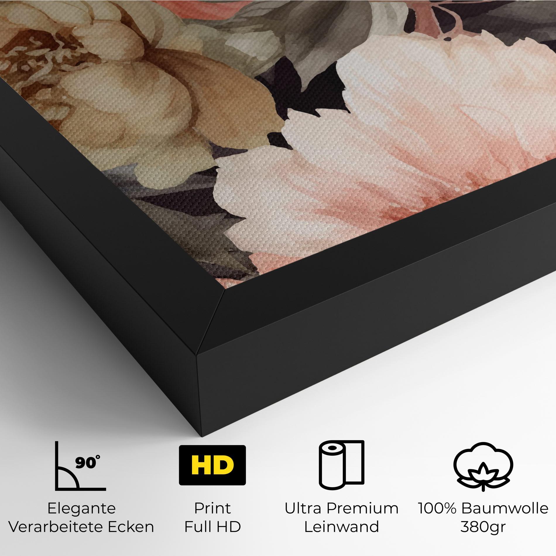 Leinwandbild Cream Pink Peony mockup 4