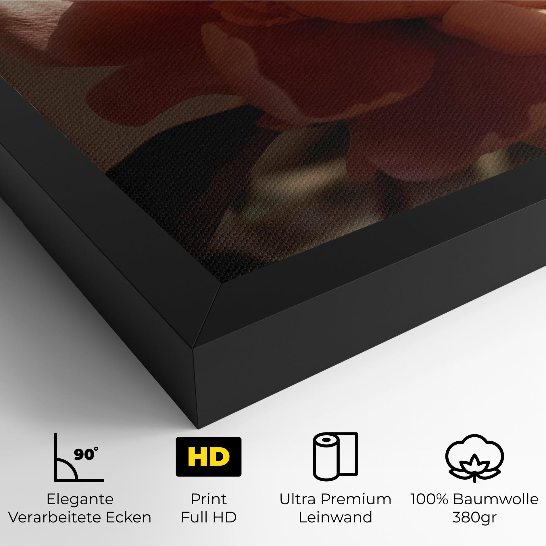 Leinwandbild Light Orange Peony View mockup 4