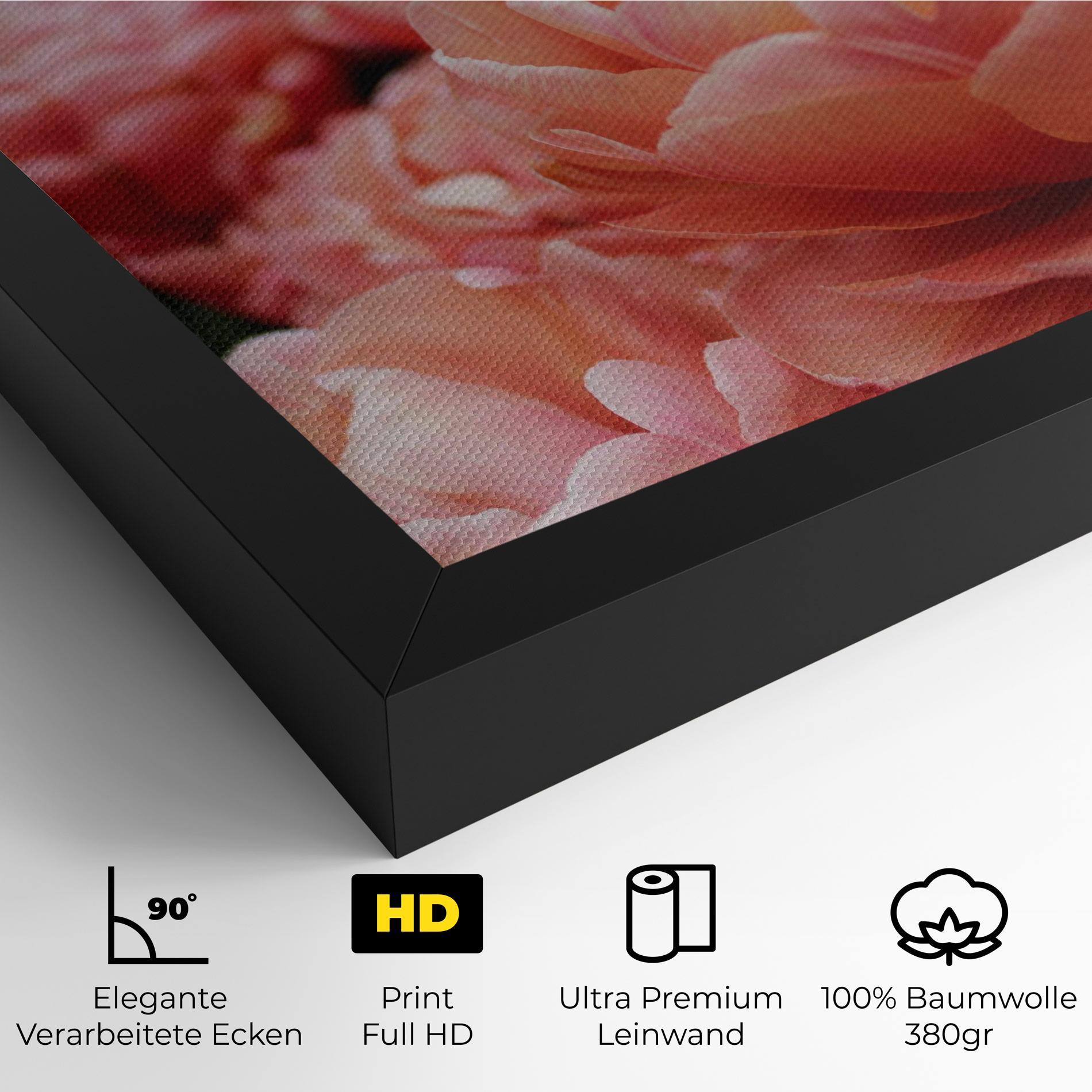Leinwandbild Light Orange Peony mockup 4