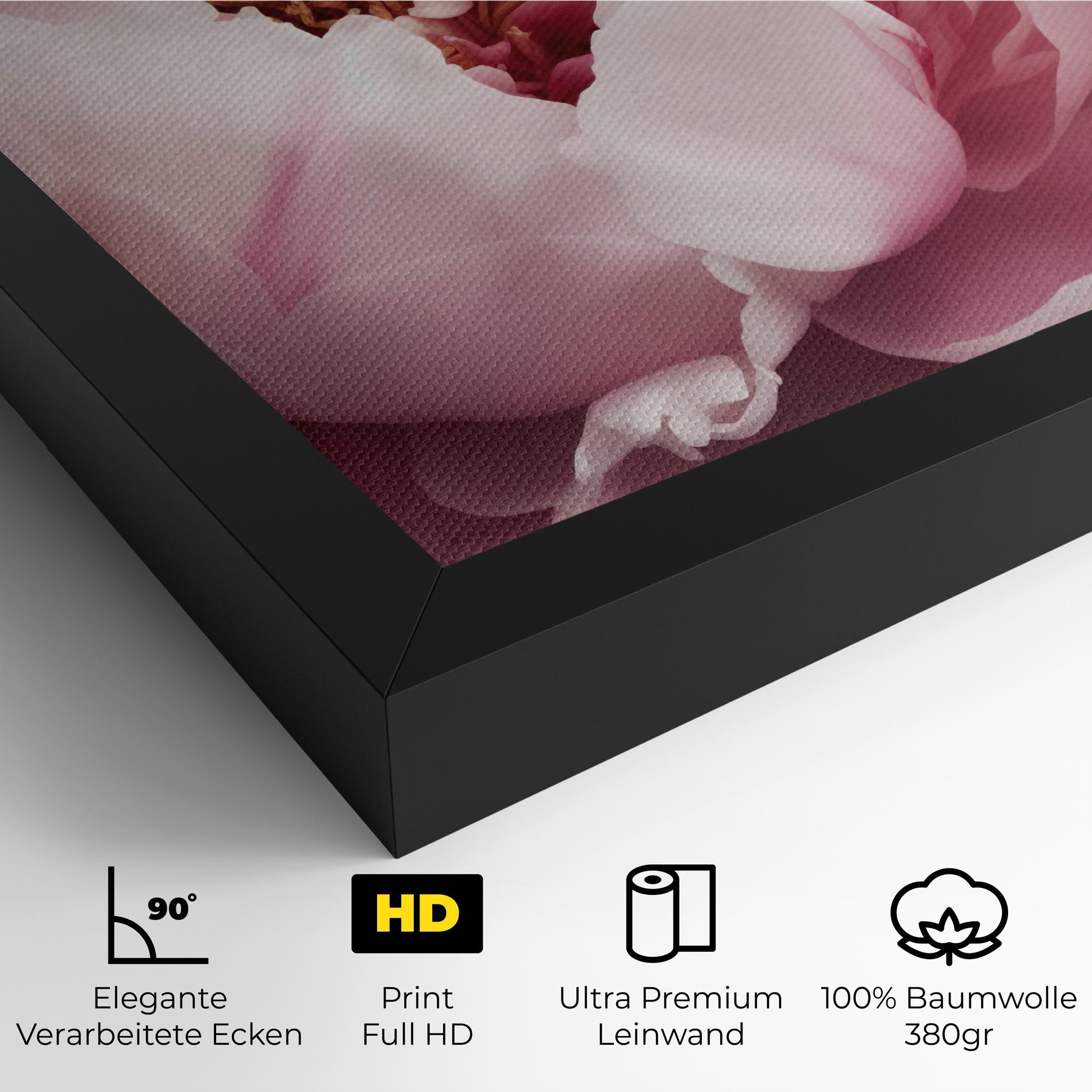 Leinwandbild Pastel Peony Petals mockup 4
