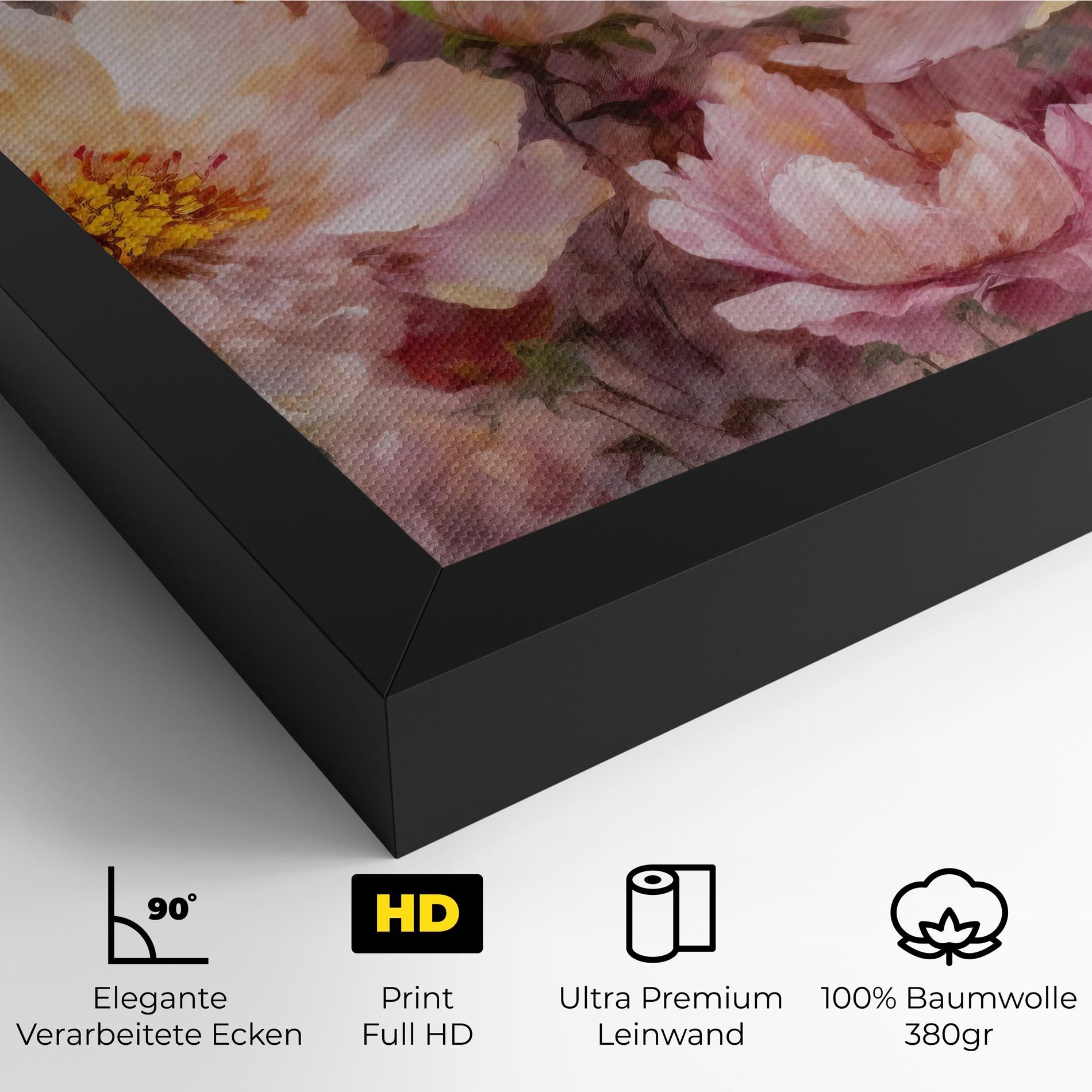 Peony Painting Art mockup 4