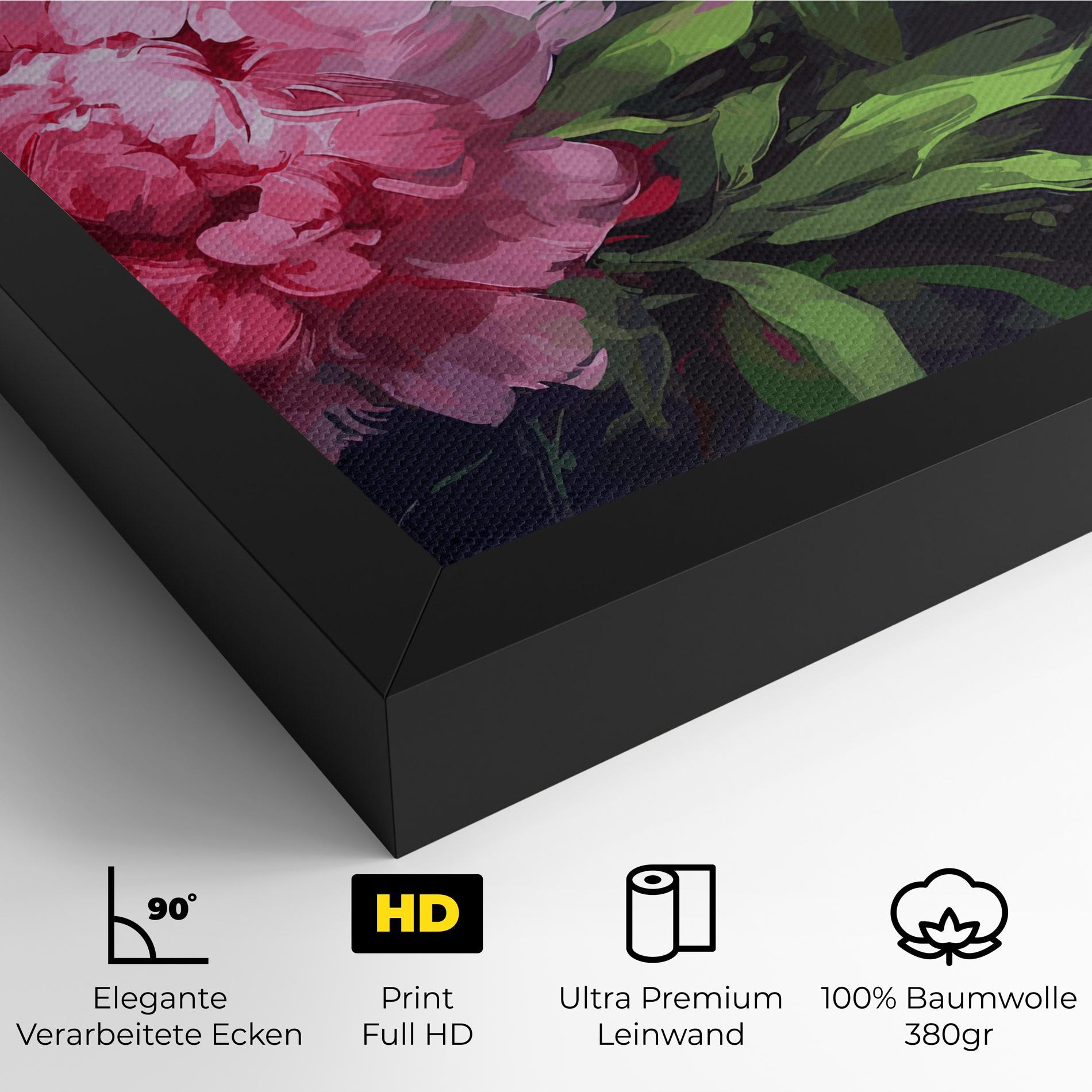 Leinwandbild Pretty Peonies mockup 4