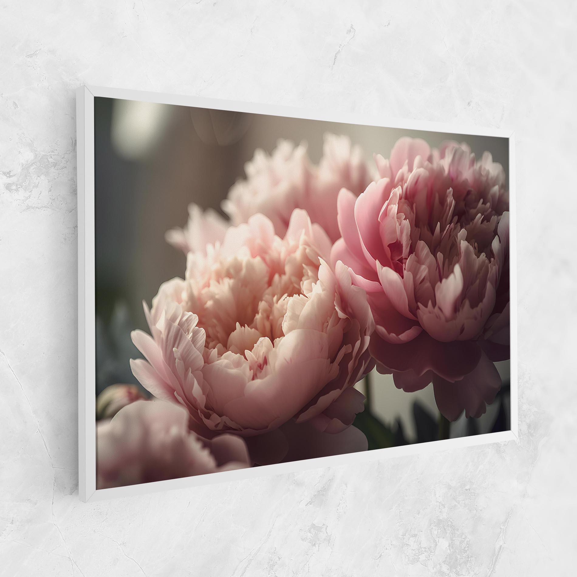 Leinwandbild Cream Dreamy Peony mockup 1