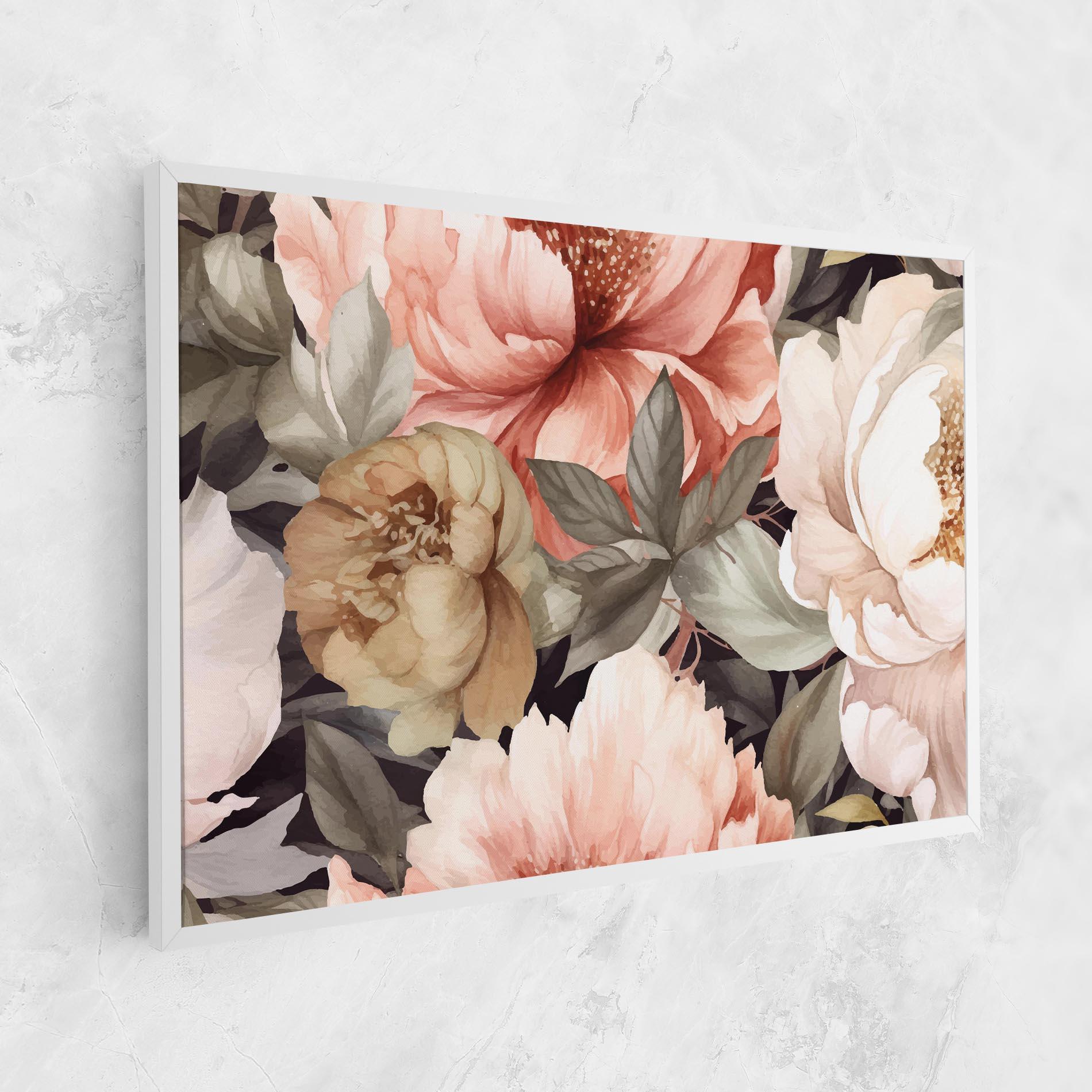 Leinwandbild Cream Pink Peony mockup 1