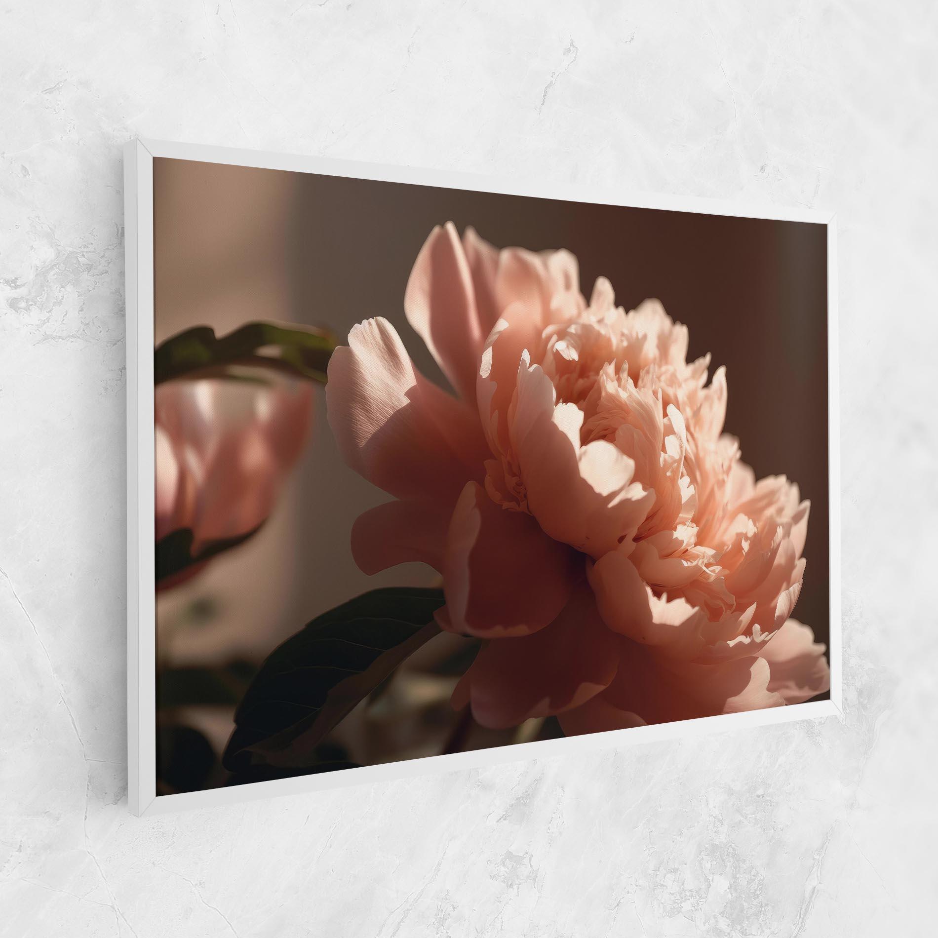 Leinwandbild Light Orange Peony View mockup 1
