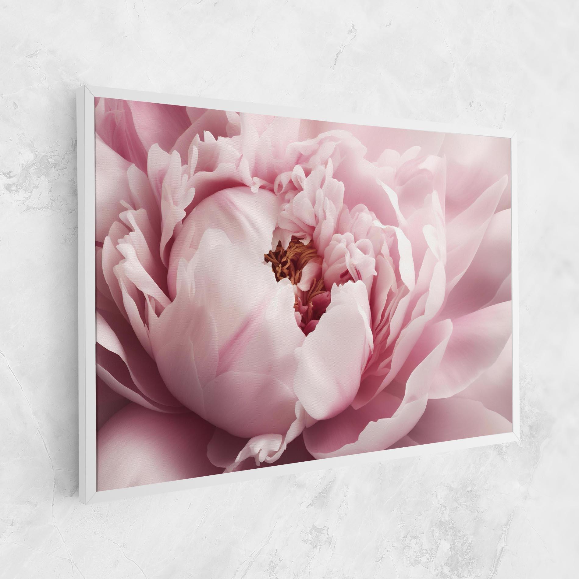 Leinwandbild Pastel Peony Petals mockup 1