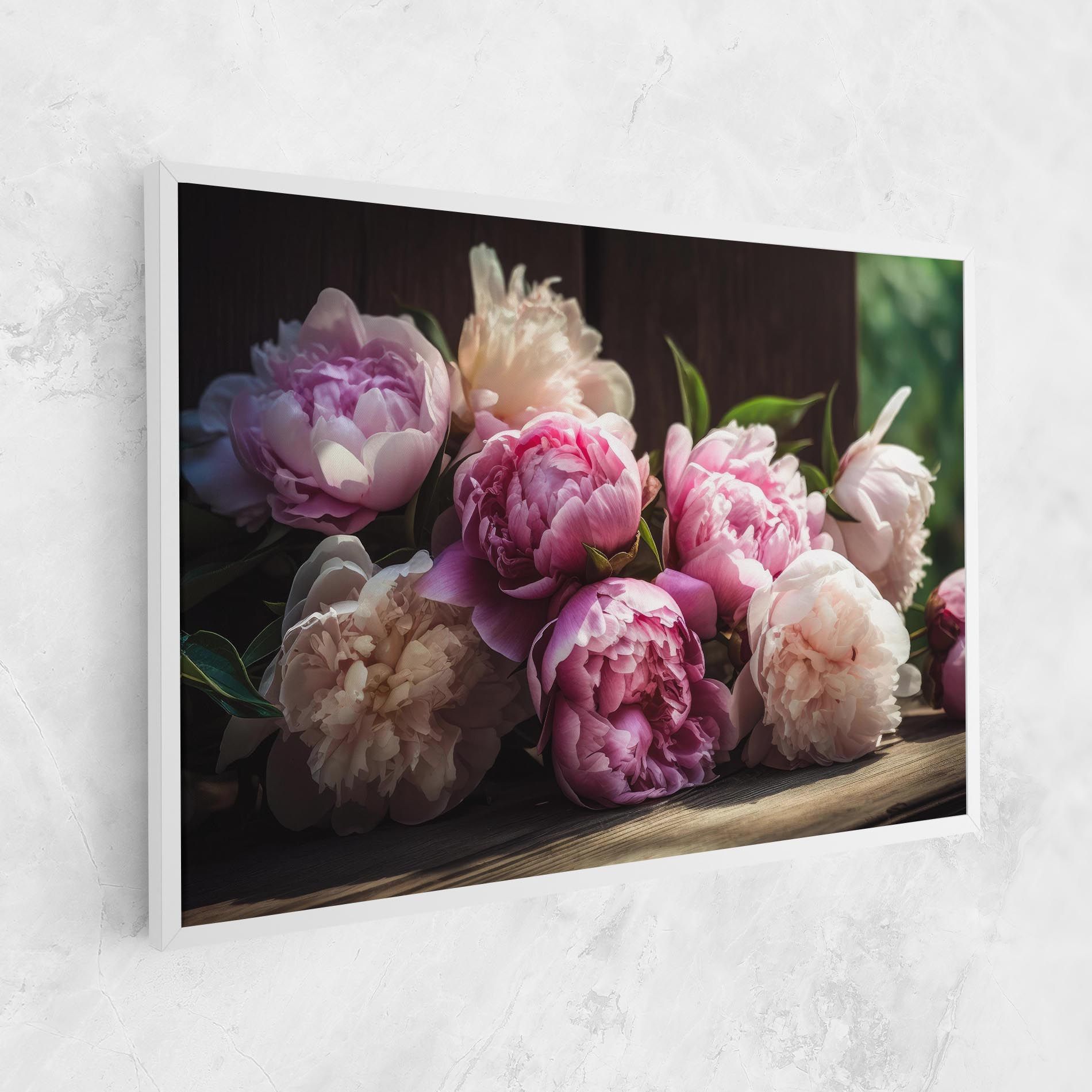 Peonies On The Table mockup 1