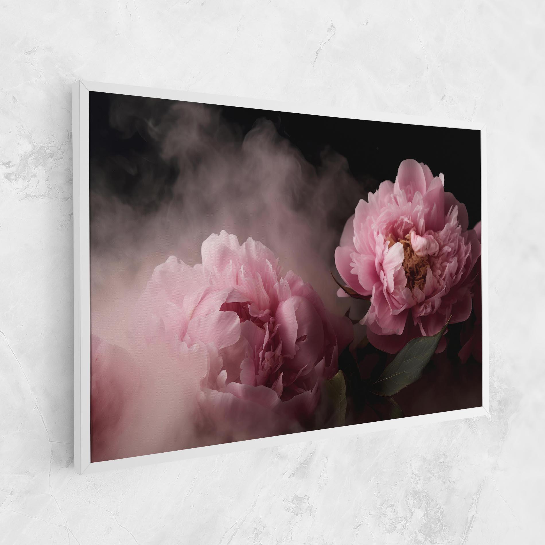 Leinwandbild Peony In Smoke mockup 1