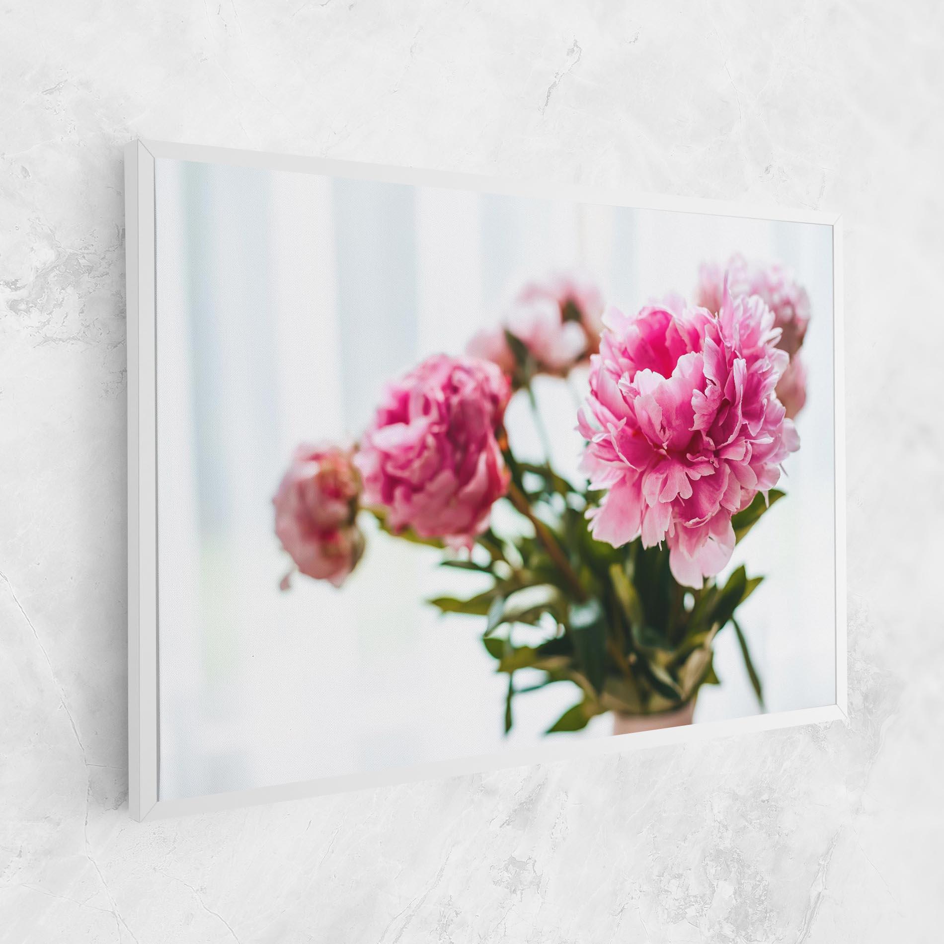 Leinwandbild Peony In Vase mockup 1